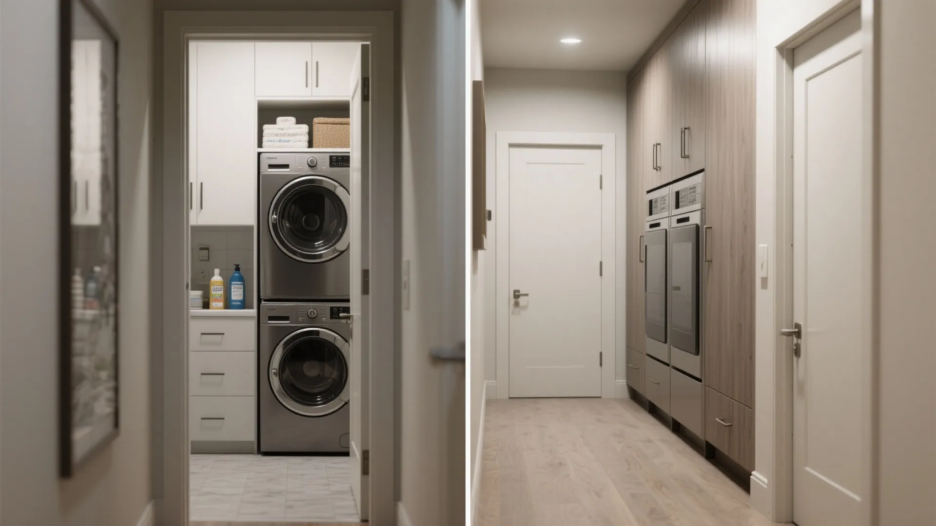 4. Hide-it-all cabinetry with pocket doors