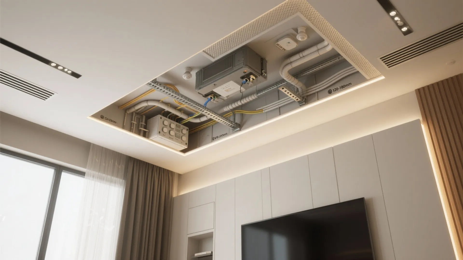 Tip 4: Hide the mess in a shallow pocket