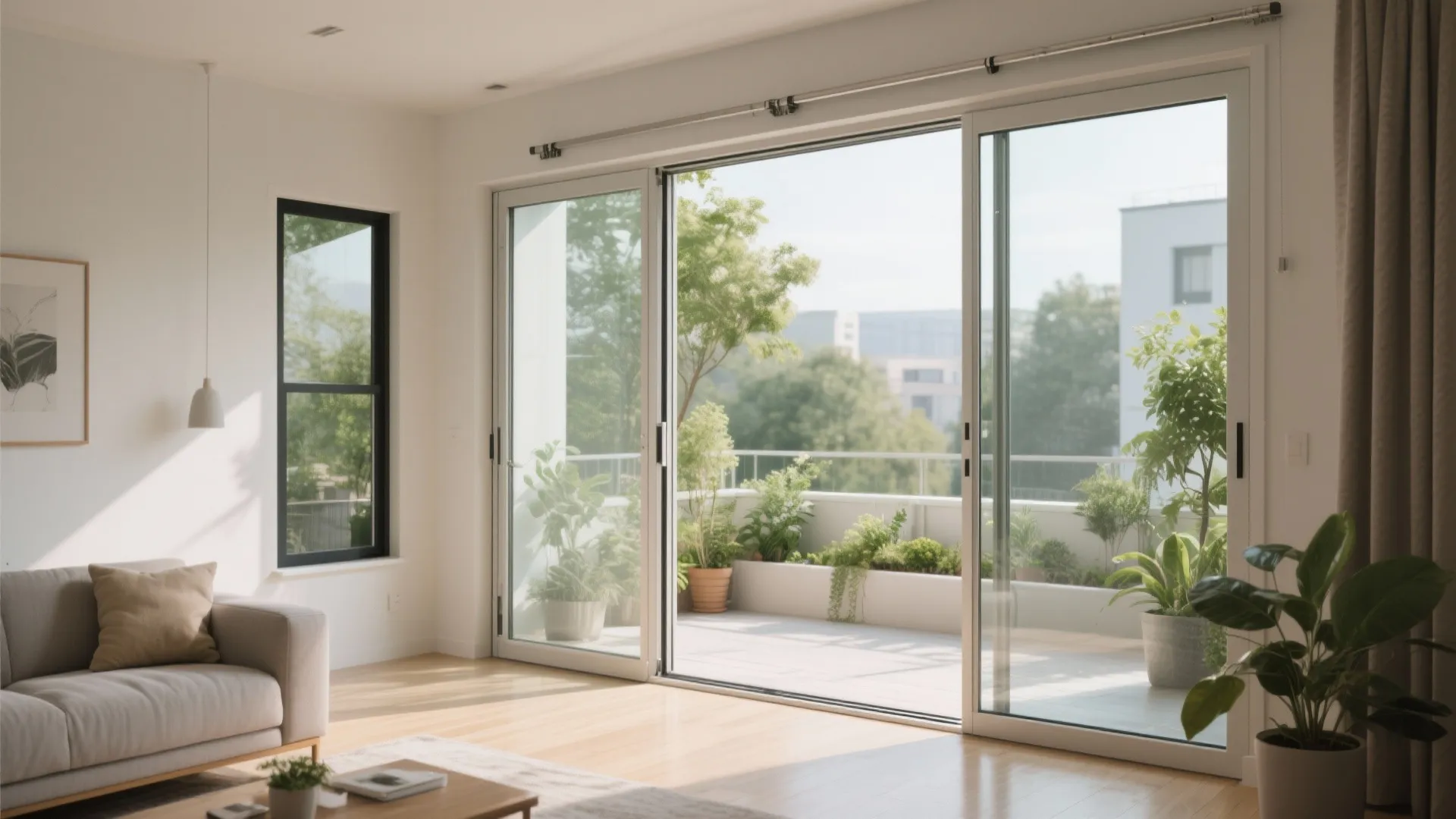 Idea 3: Pocket sliding doors to erase the corner