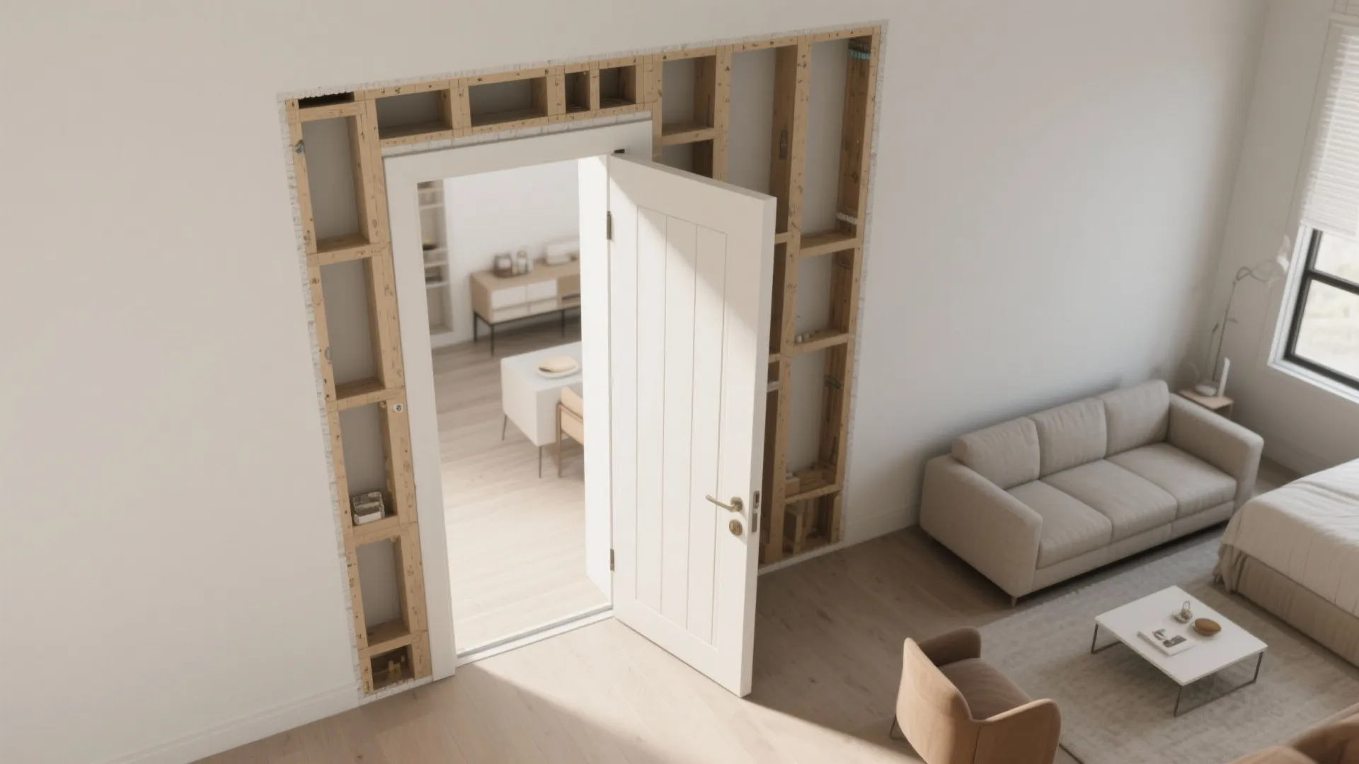 Pocket doors: hide the panel, keep the view