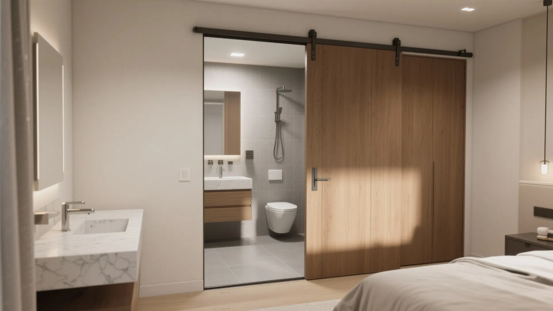 Pocket Doors to Expand Floor Area