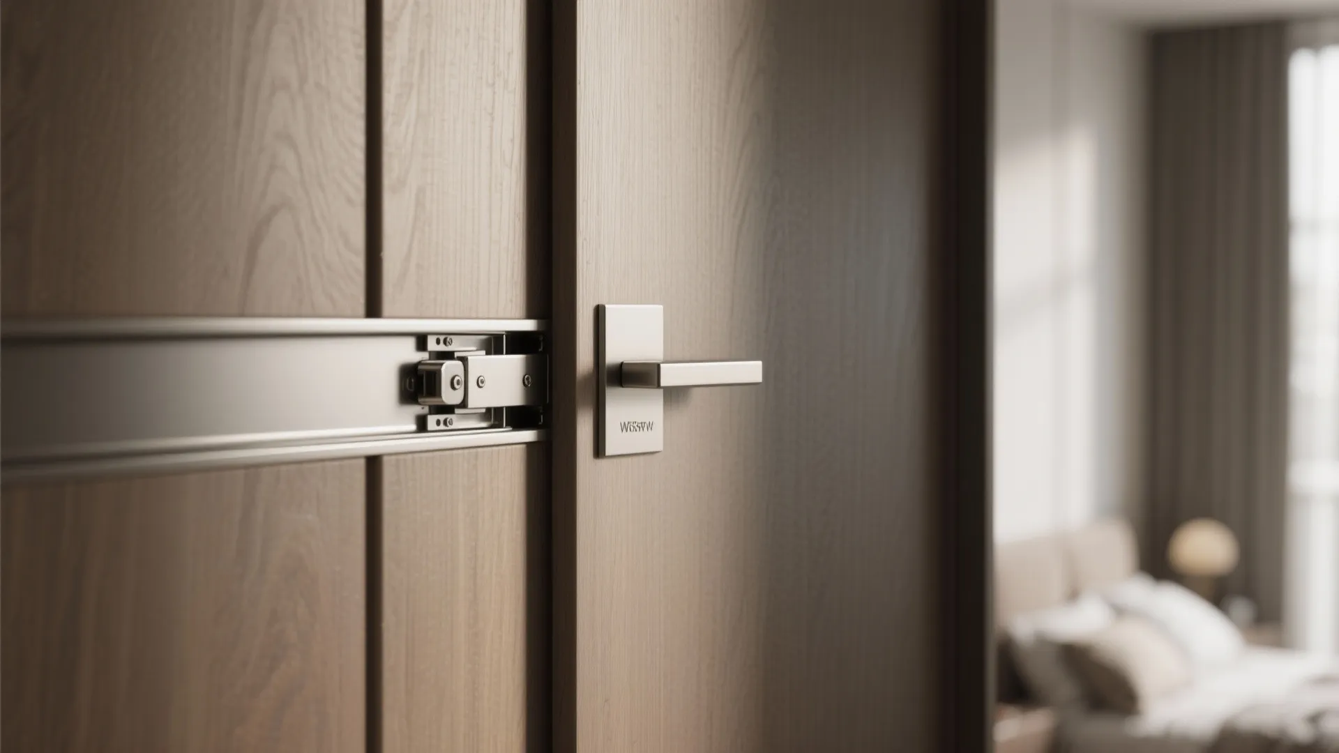 Bedroom built-ins: platform beds and pocket doors