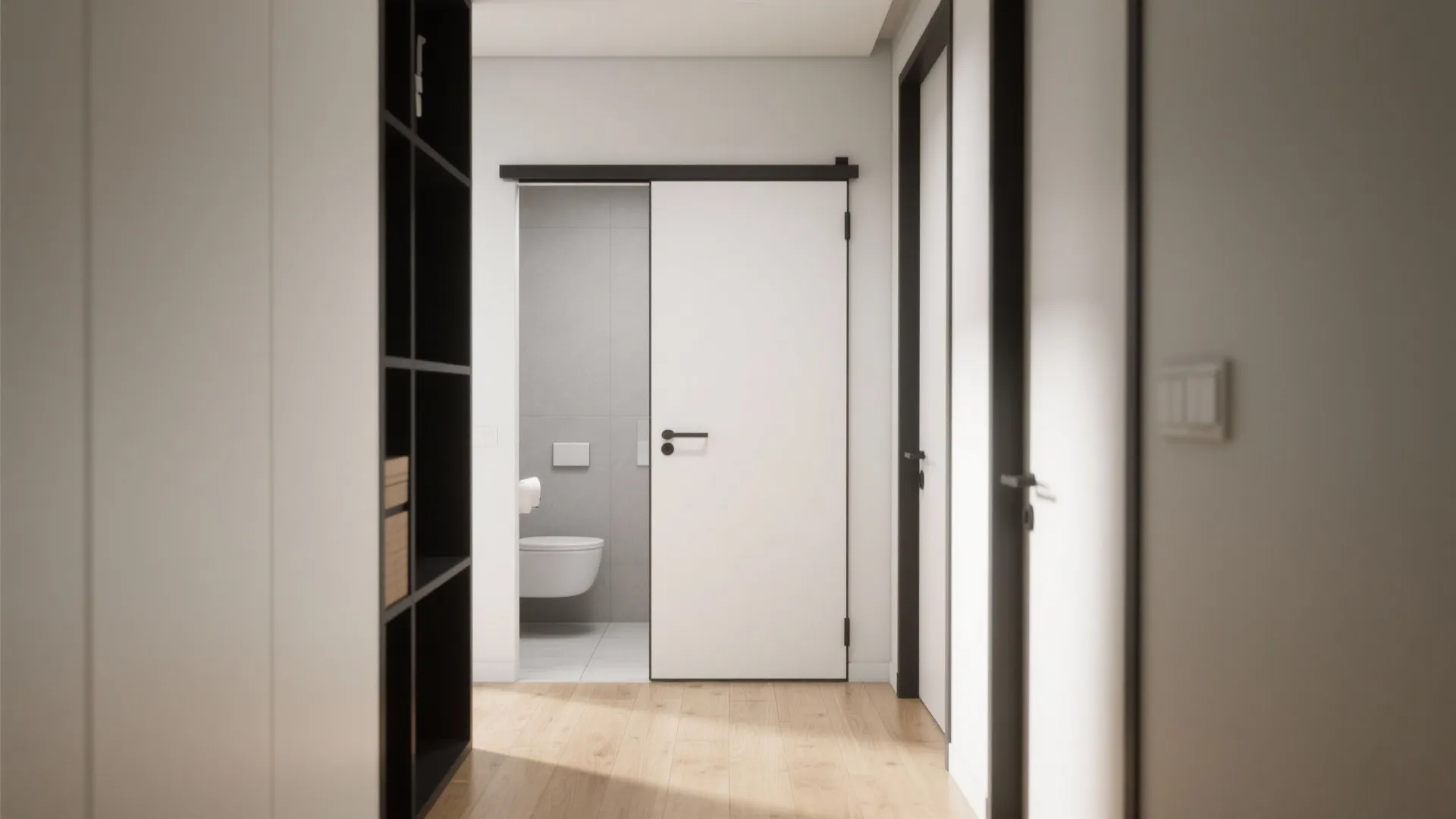 Pocket Doors to Recover Floor Area