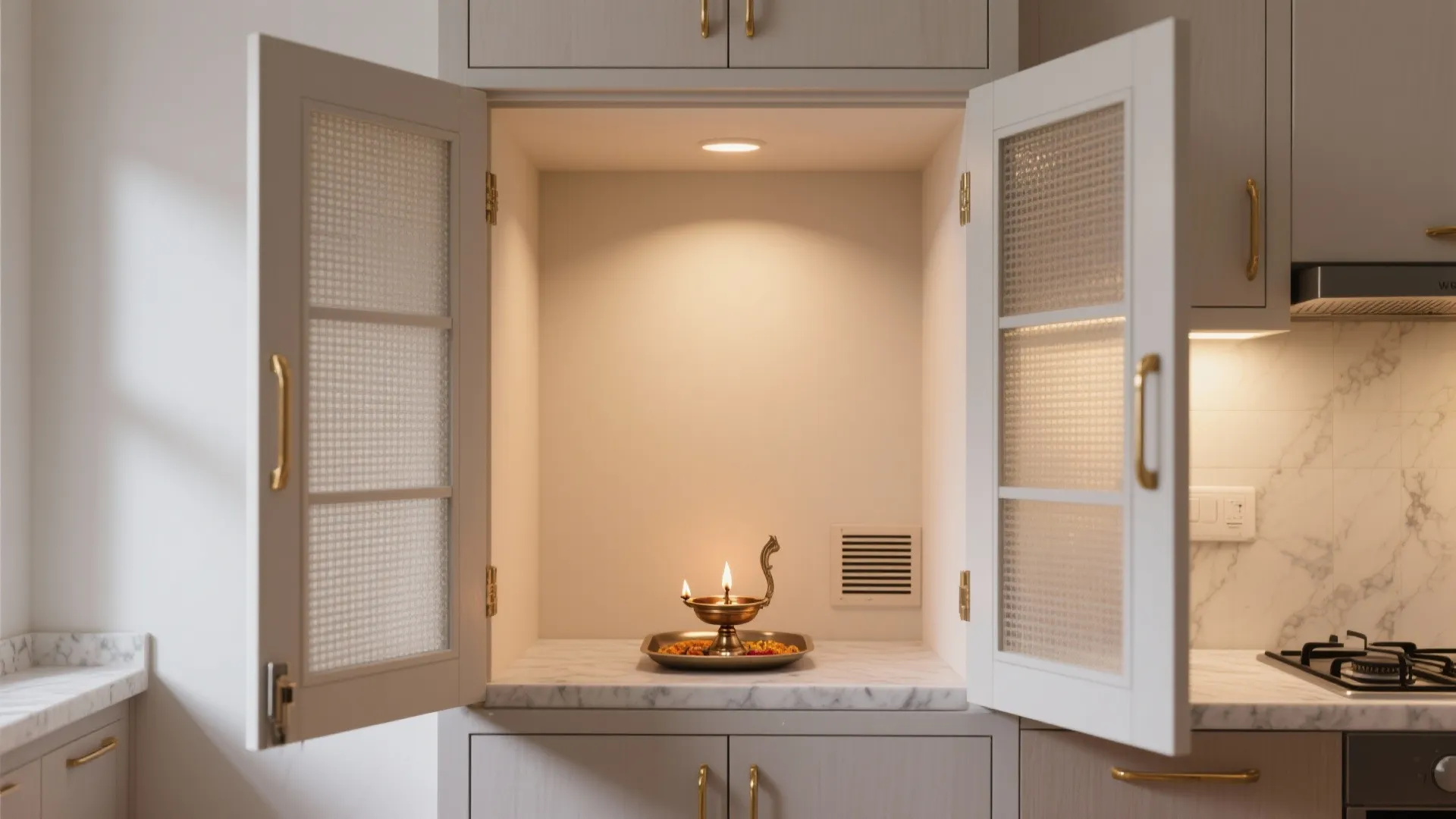 Sliding or Pocket Doors for the Pooja Alcove