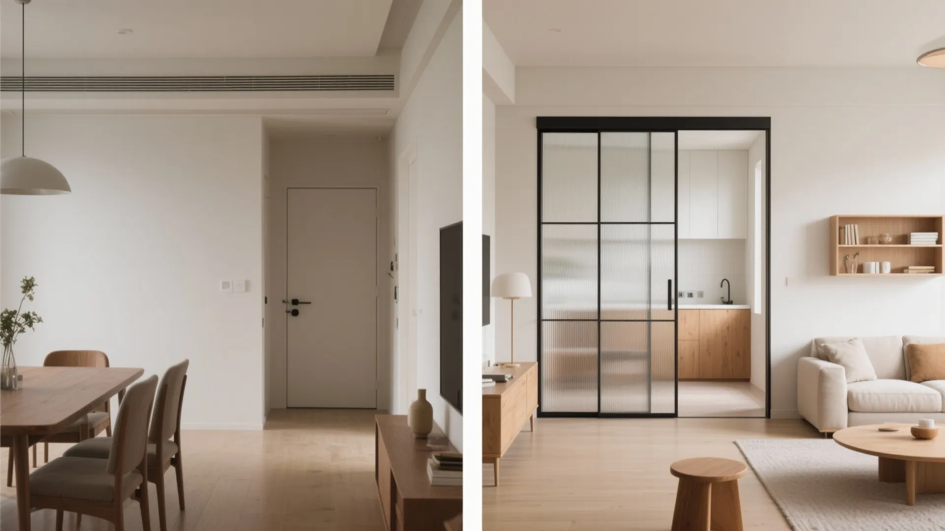 Sliding pocket doors for smart zoning
