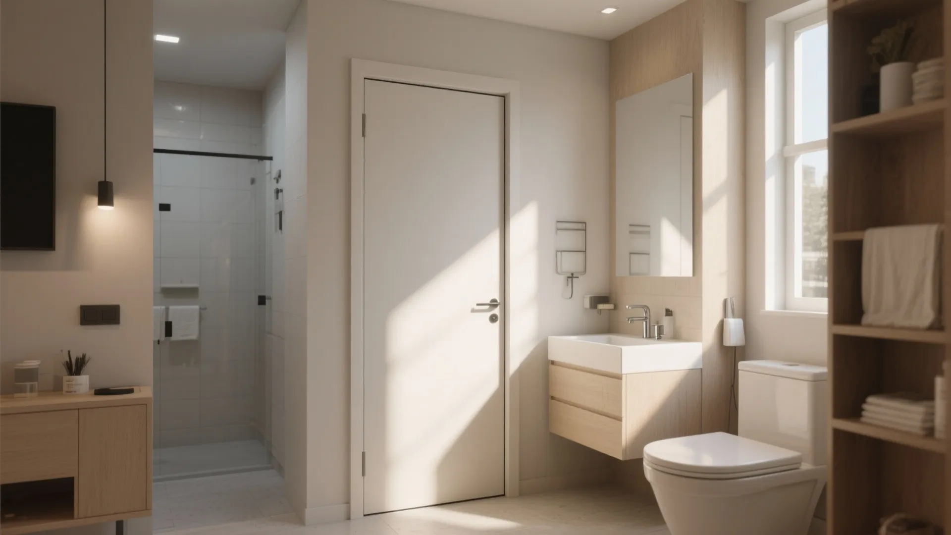 Pocket doors for maximum clearance