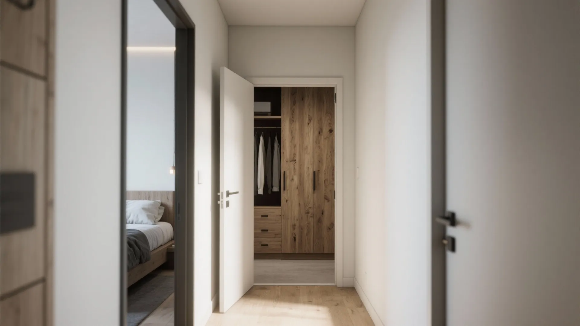 3. Pocket Doors and Sliding Wardrobes to Save Circulation Space