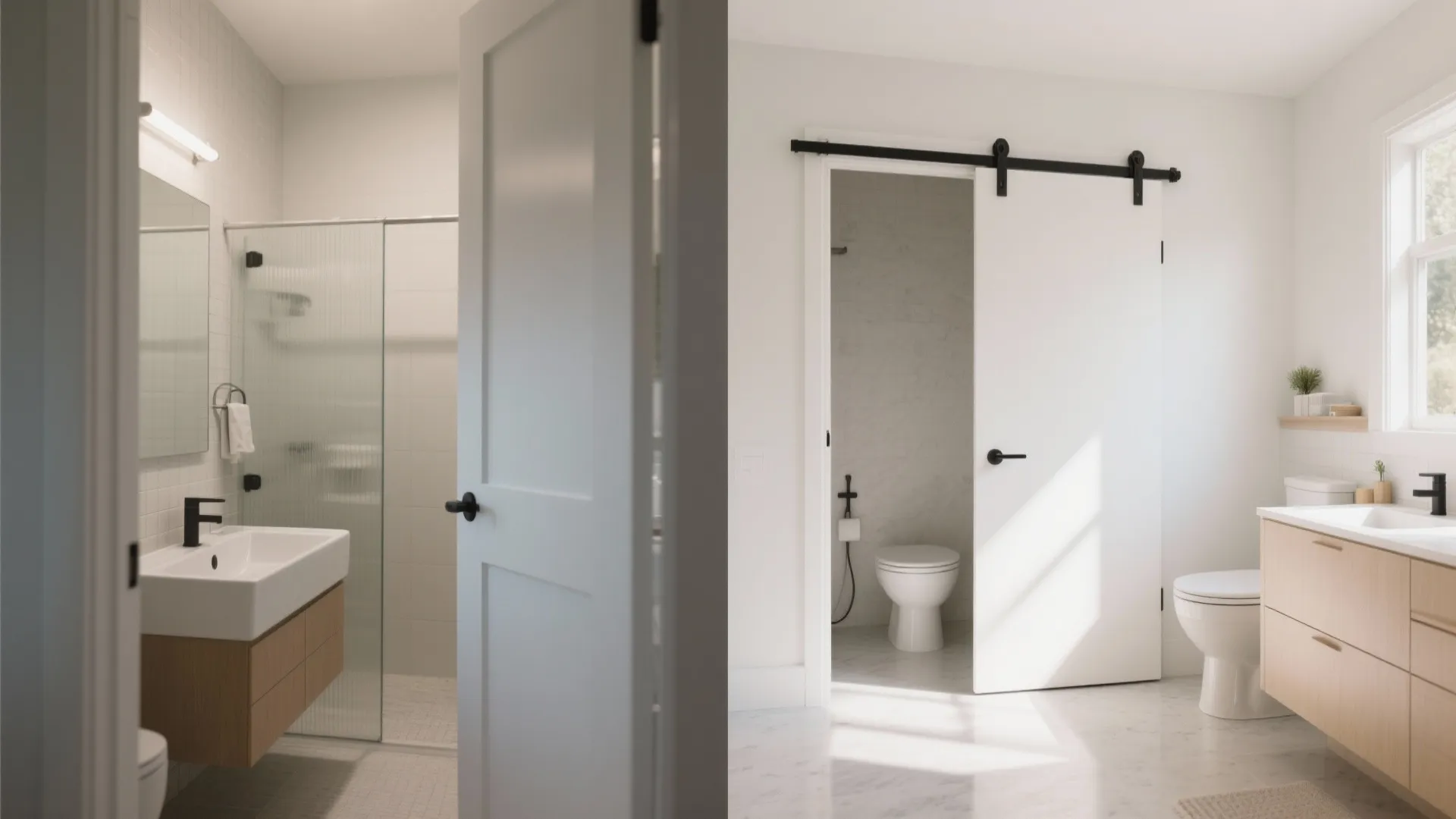 2. Pocket Doors to Gain Extra Inches