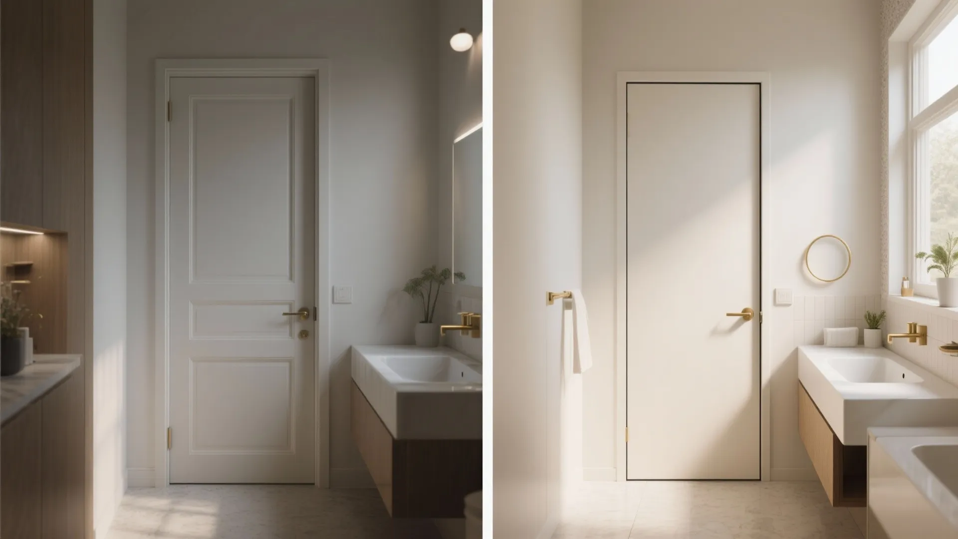 5. Pocket Door Instead of Swing Door