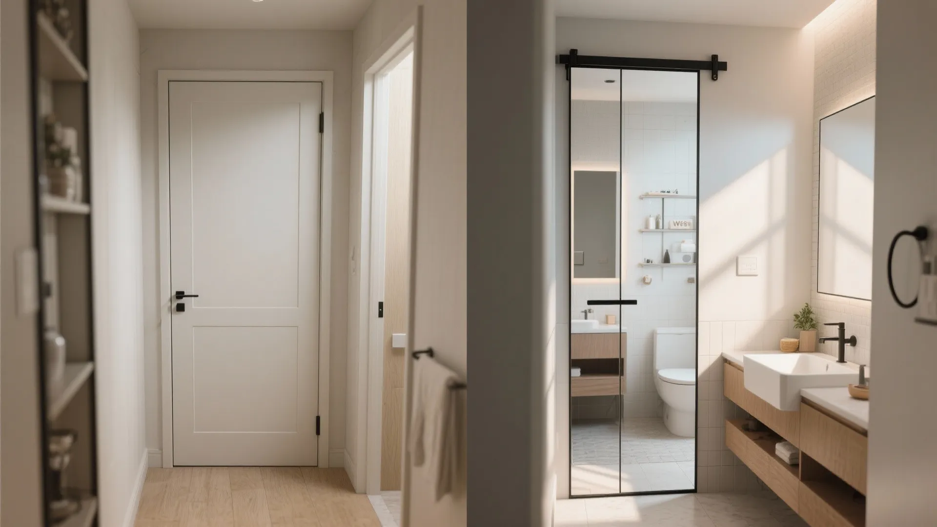 Idea 5: Pocket Door Entrance