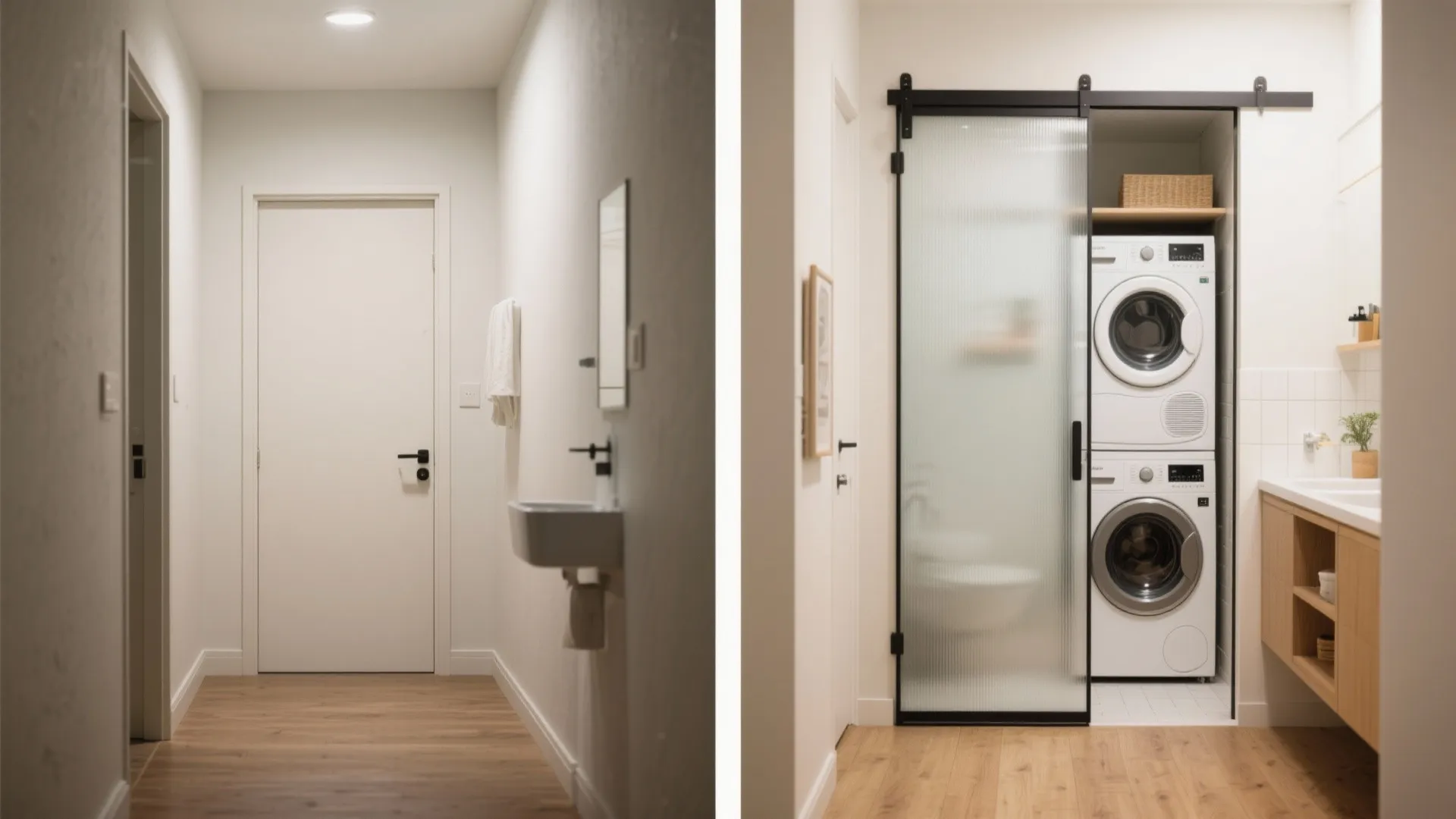 Sliding and pocket doors to reclaim circulation