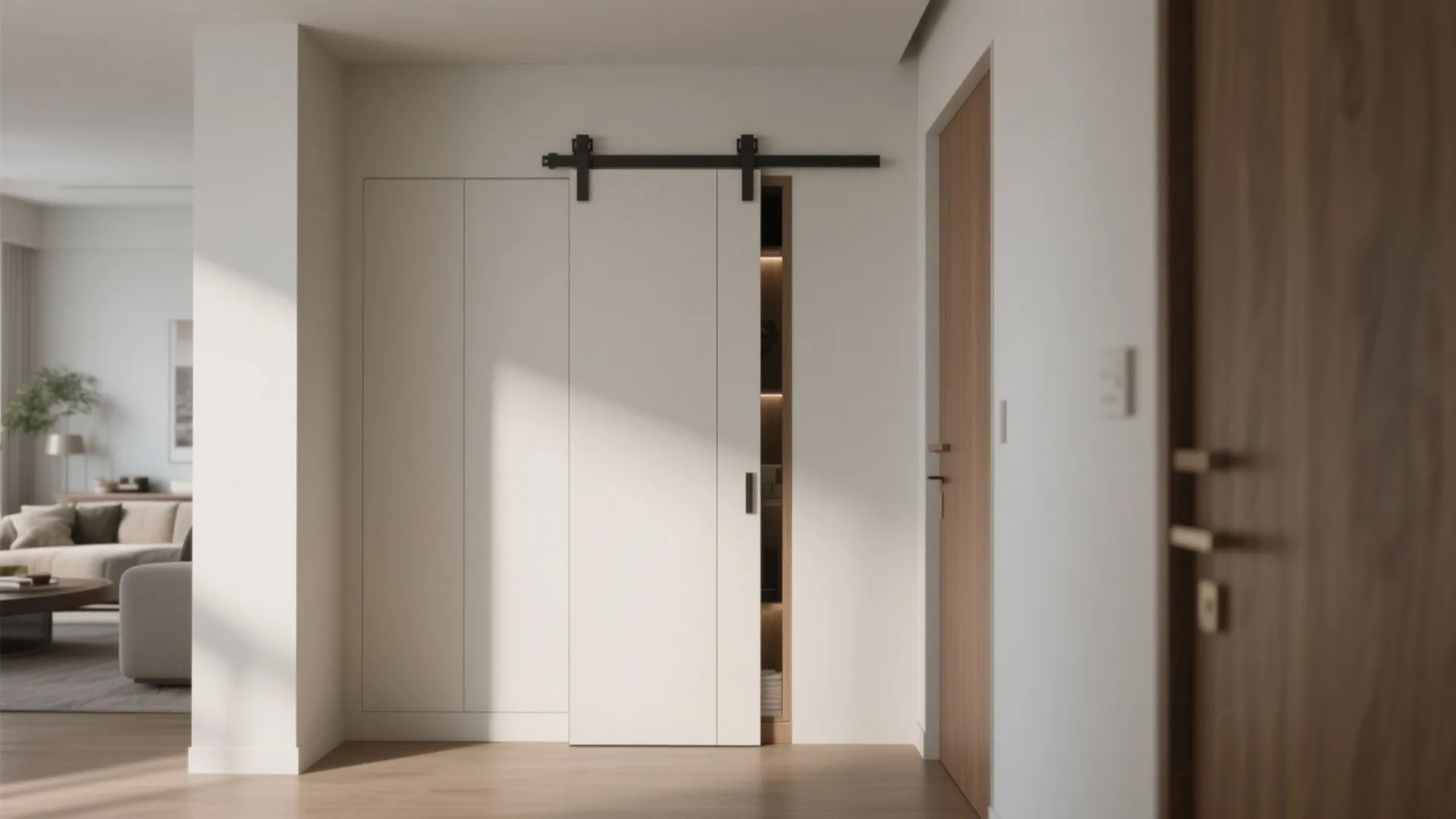 2. Pocket doors for a built-in look