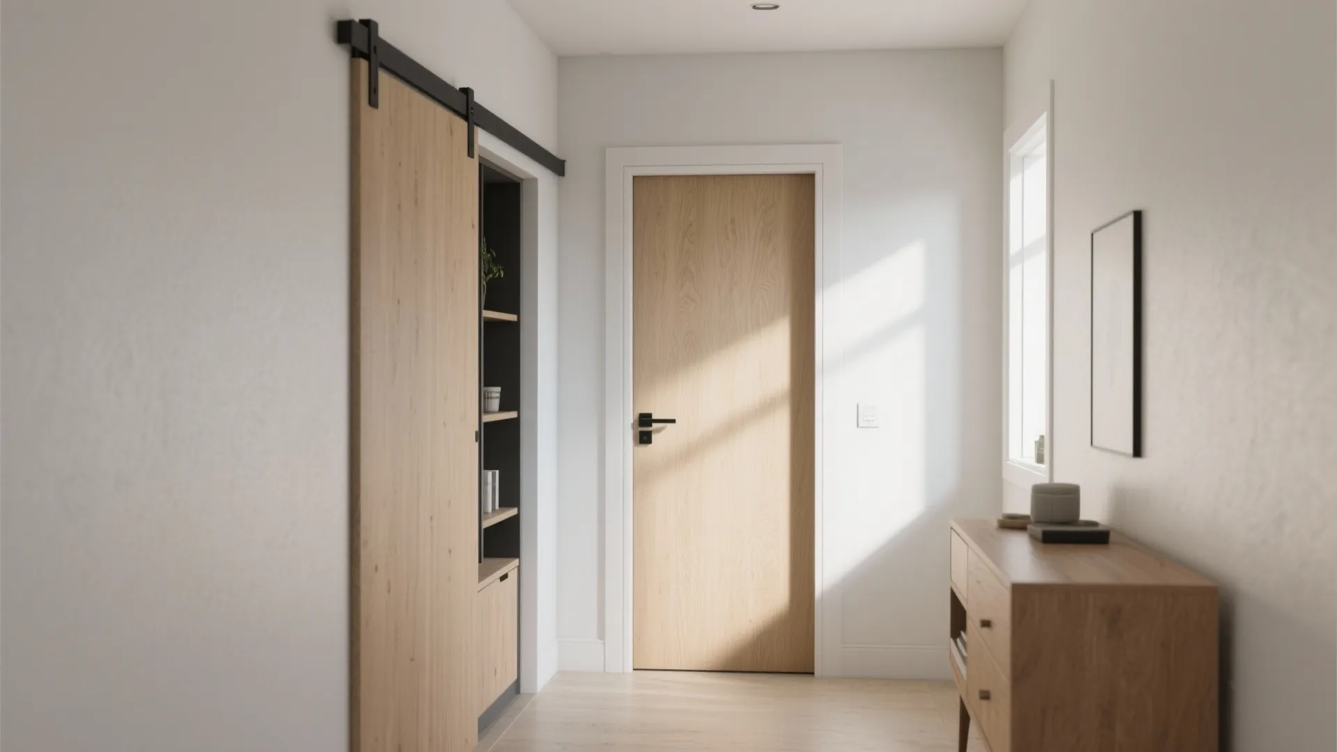 Pocket Sliding Doors Flush with the Wall