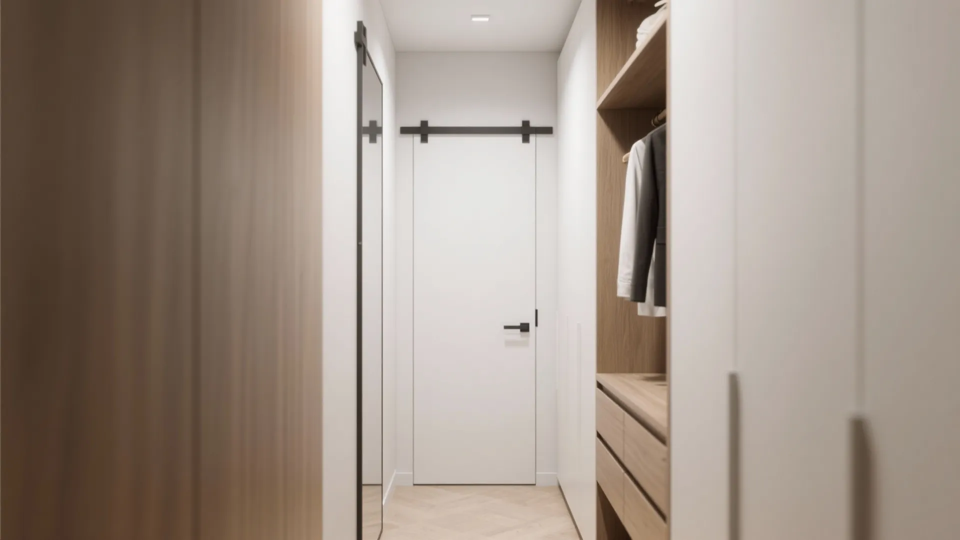 6. Pocket door instead of a swing door