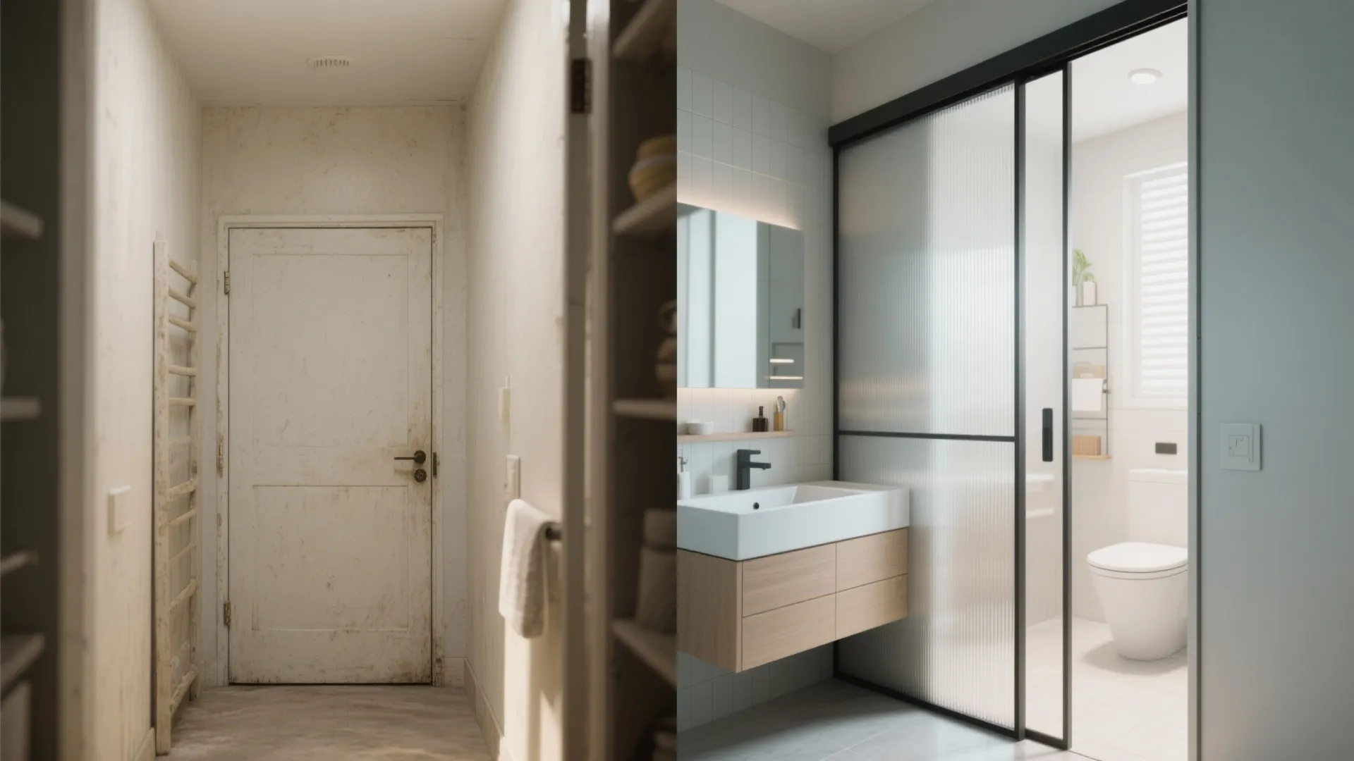 5. Pocket Doors Instead of Swing Doors