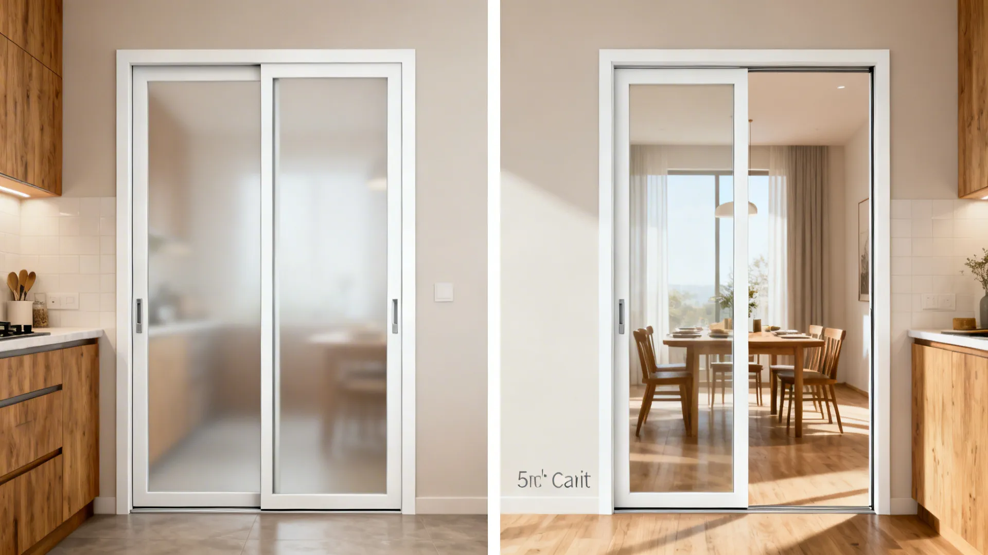 Sliding pocket door that disappears when you entertain