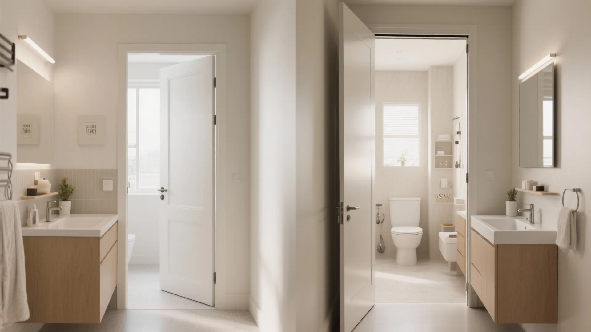 5. Pocket Doors for Extra Inches