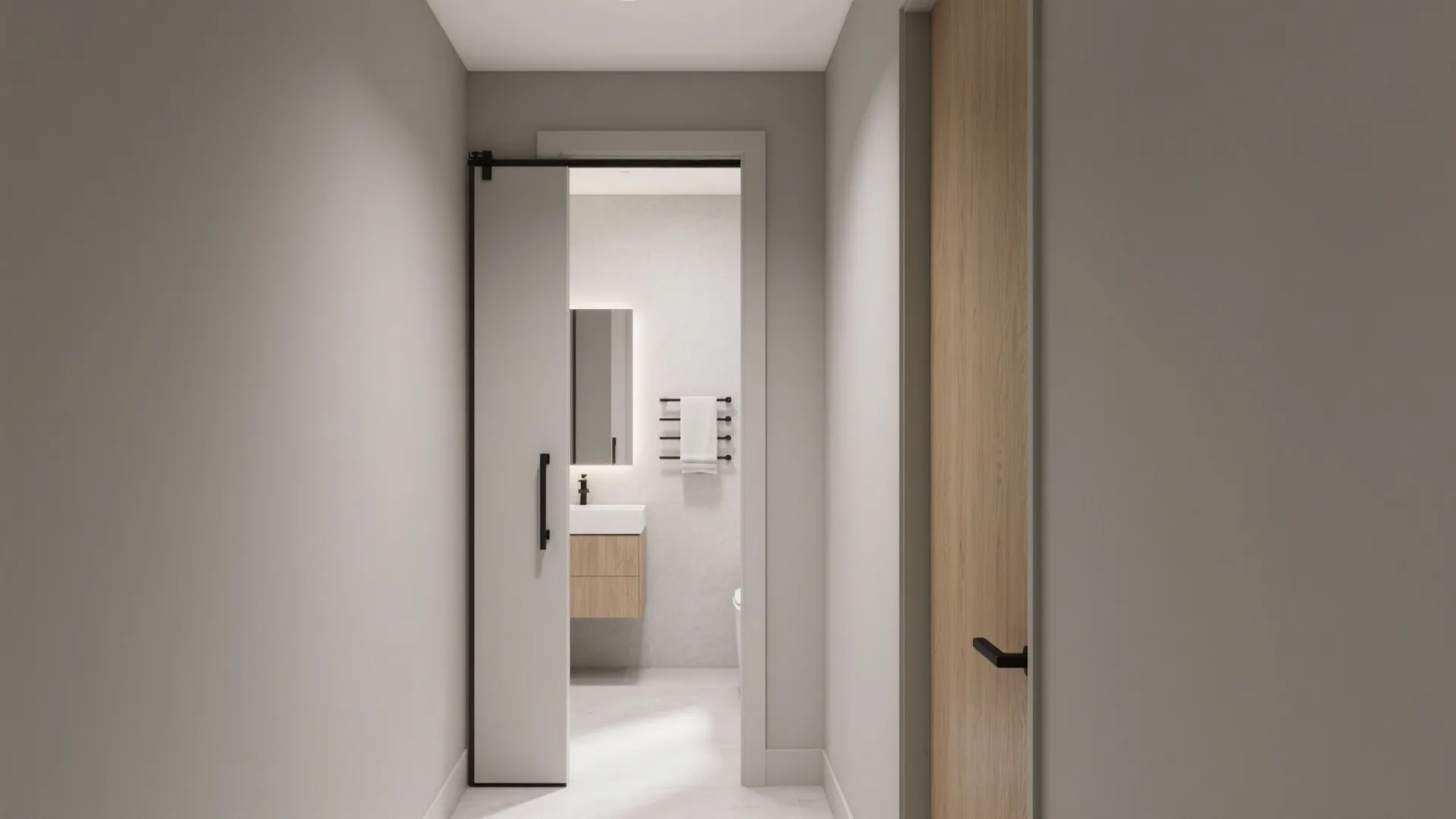 Pocket Door to Reclaim Circulation Space