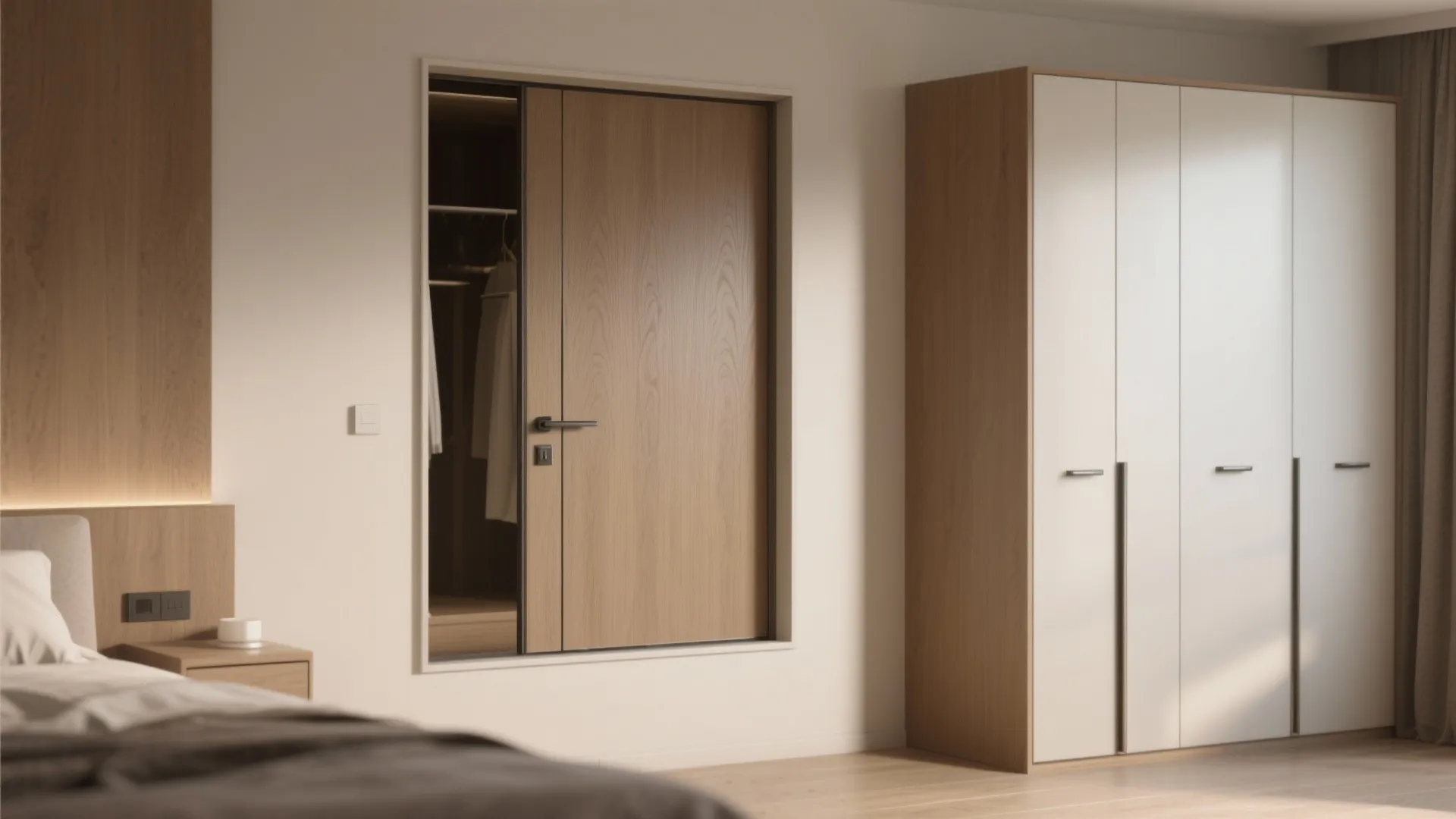 2. Pocket doors and sliding wardrobes