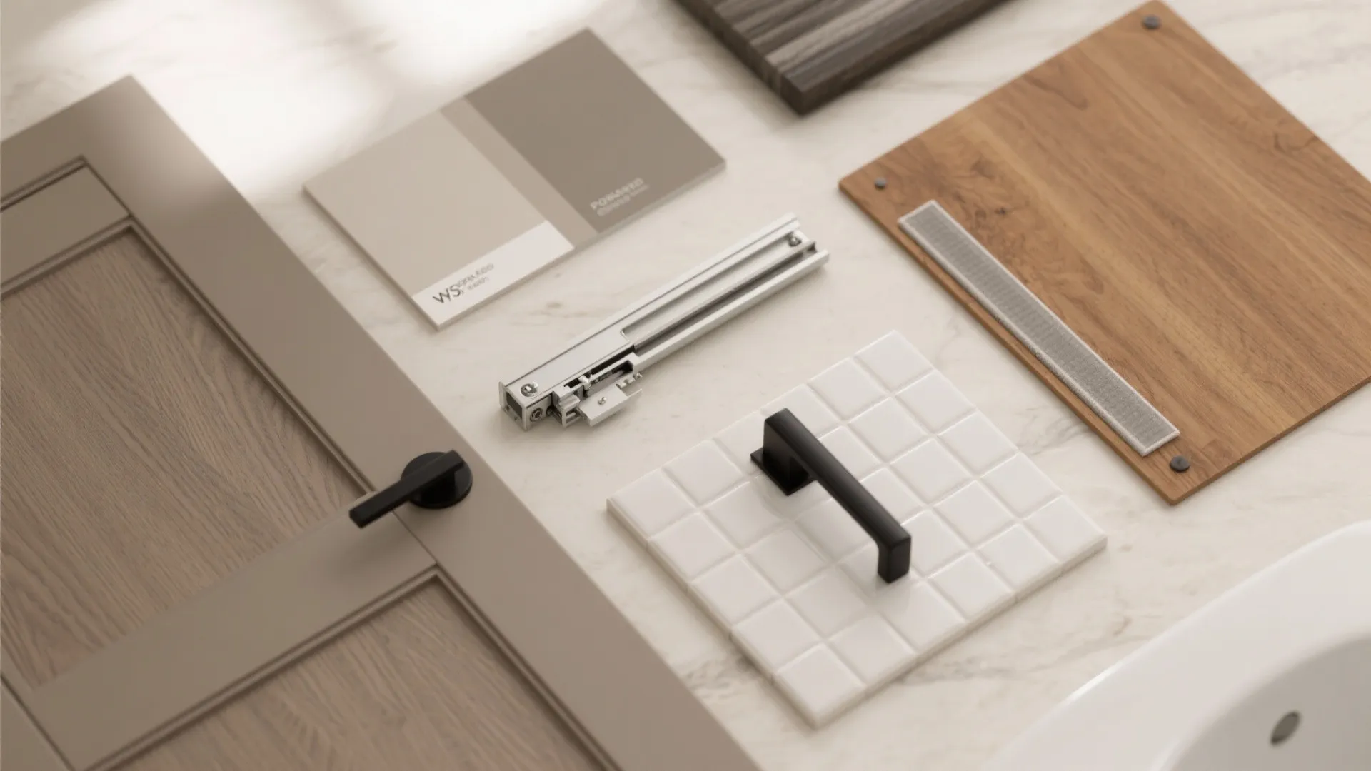 2) Pocket door to reclaim floor space