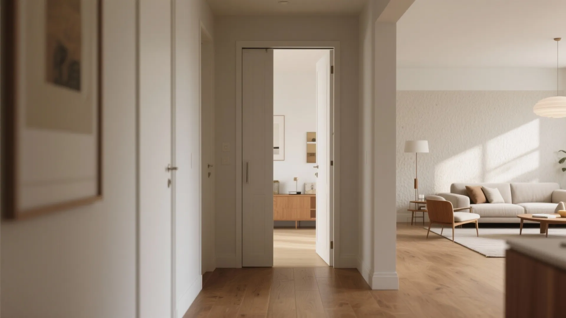 1. Open up sightlines with pocket doors and partial walls