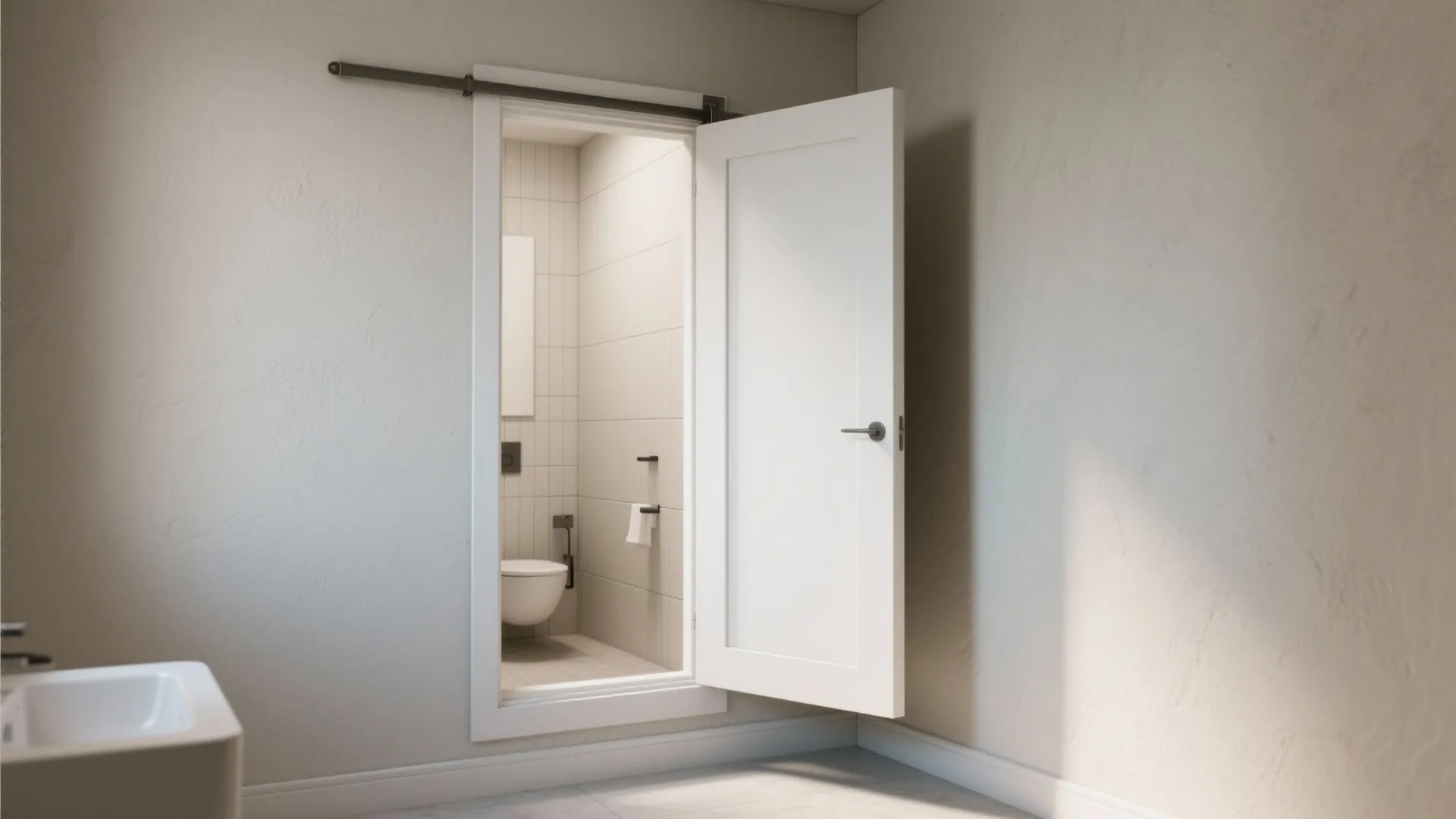 2. Pocket Door (Hidden and Clean)