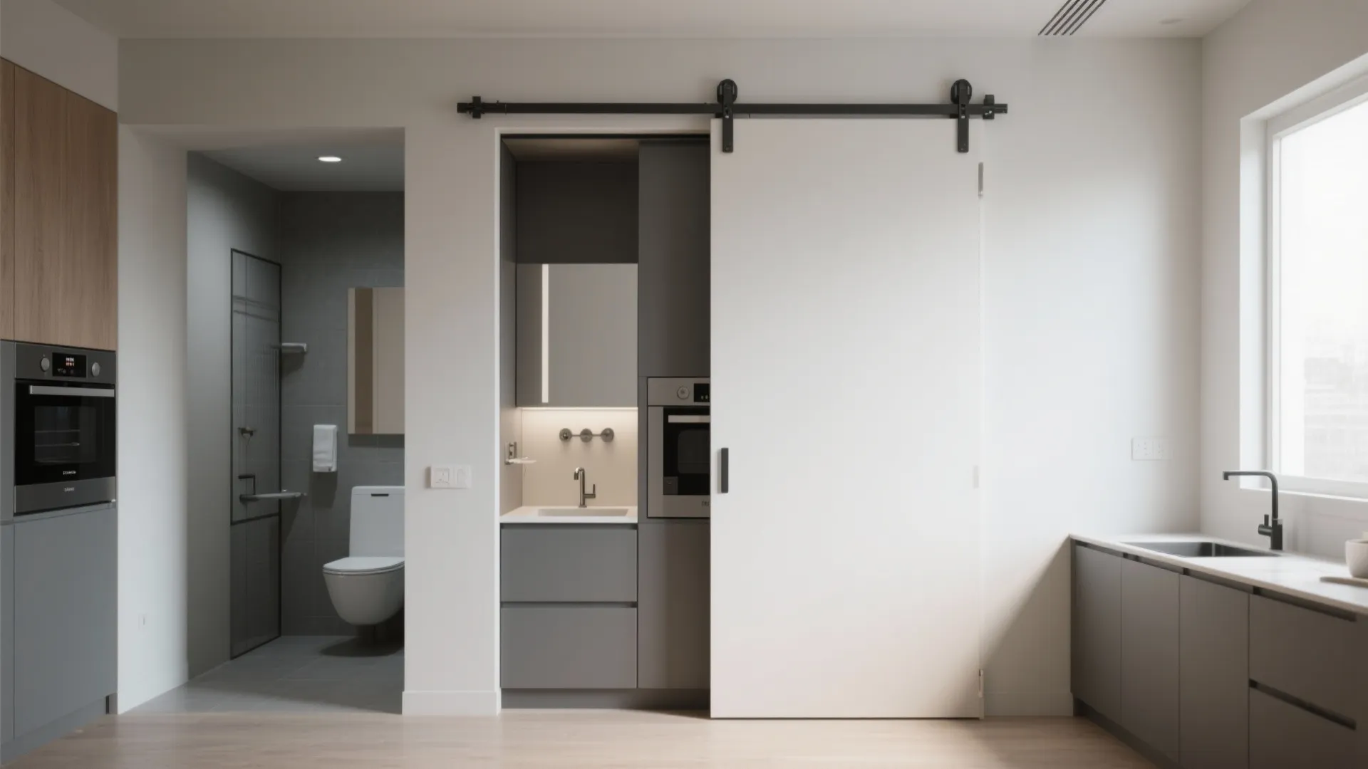 2. Pocket doors and sliding panels