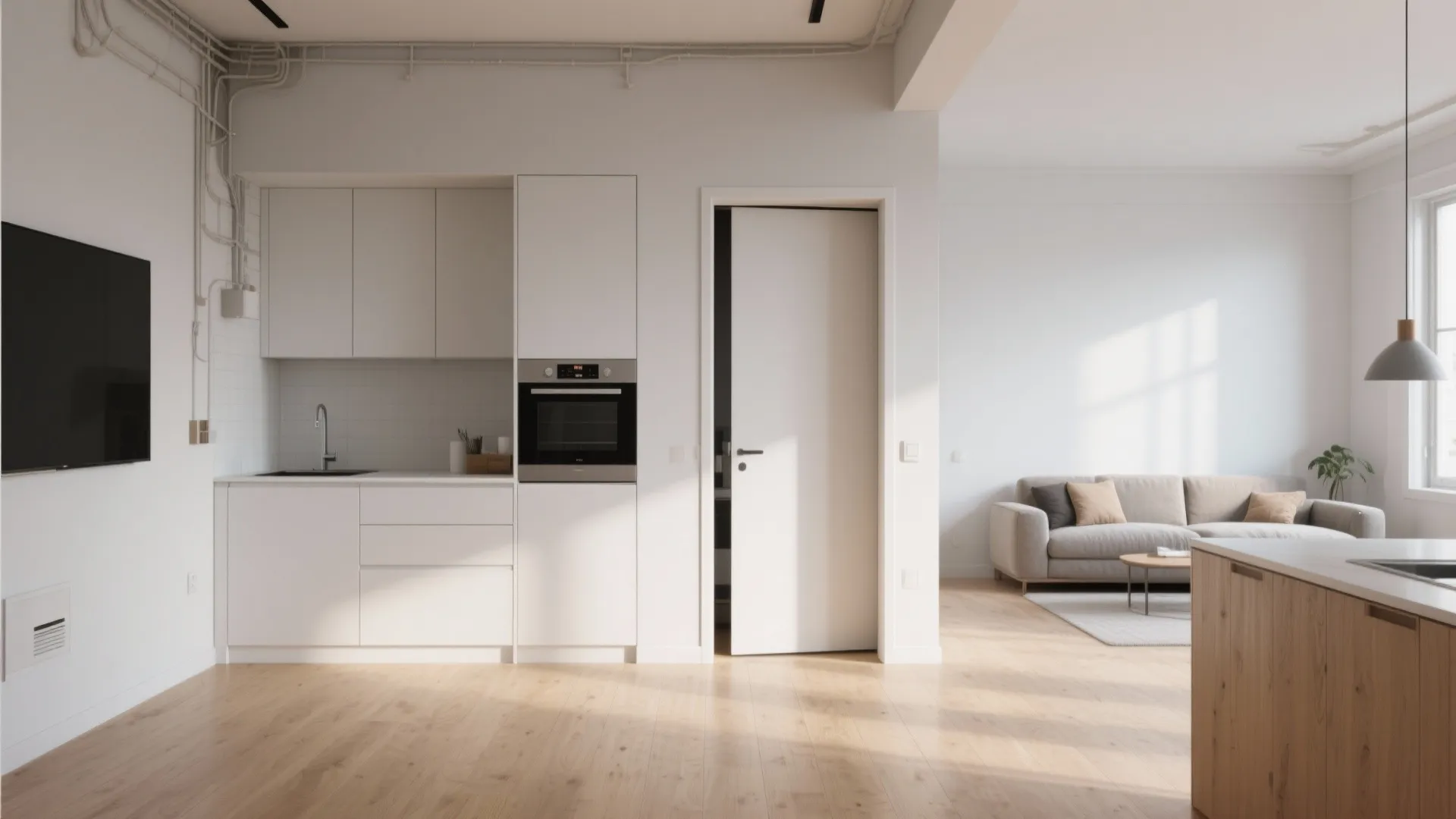 1. Pocket Swing Door for Seamless Flow