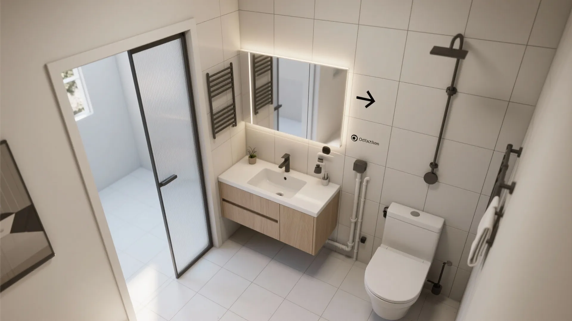 4. Pocket doors and sliding vanities