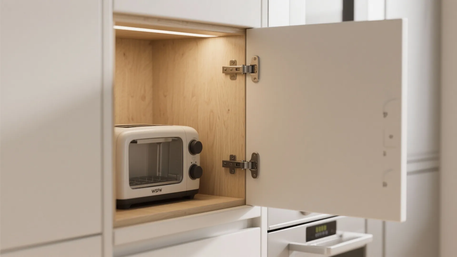 Minimalist storage with concealed zones