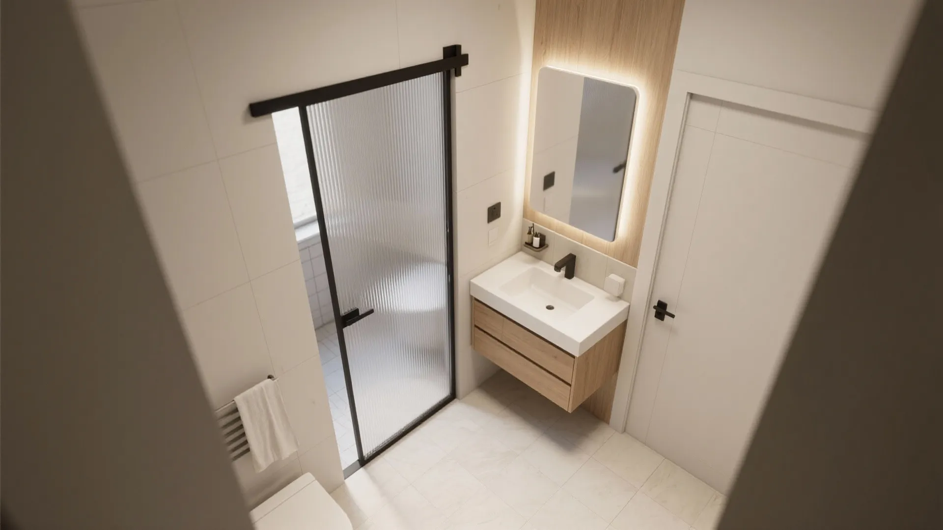 1. Sliding Pocket Doors for Slim Circulation