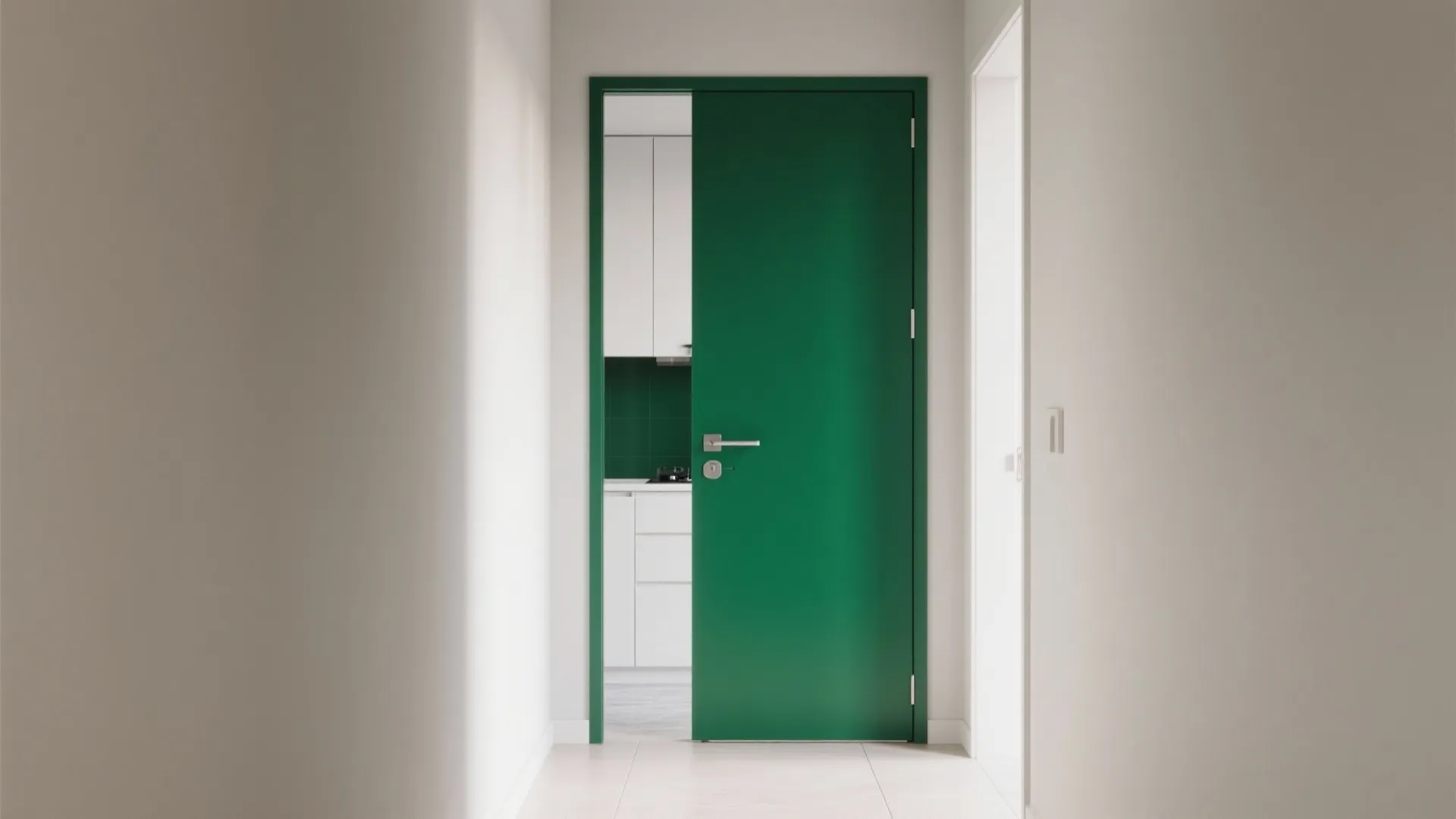 Pocket Door in a Color-Blocked Portal