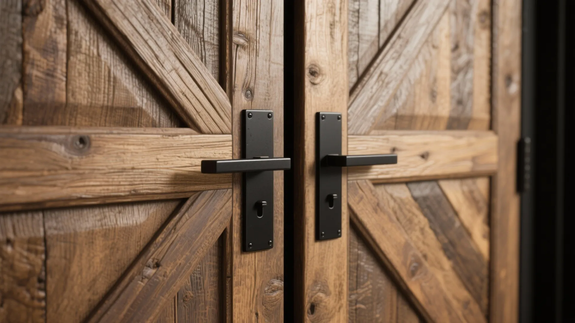 4. Combine with sliding barn-style aesthetics