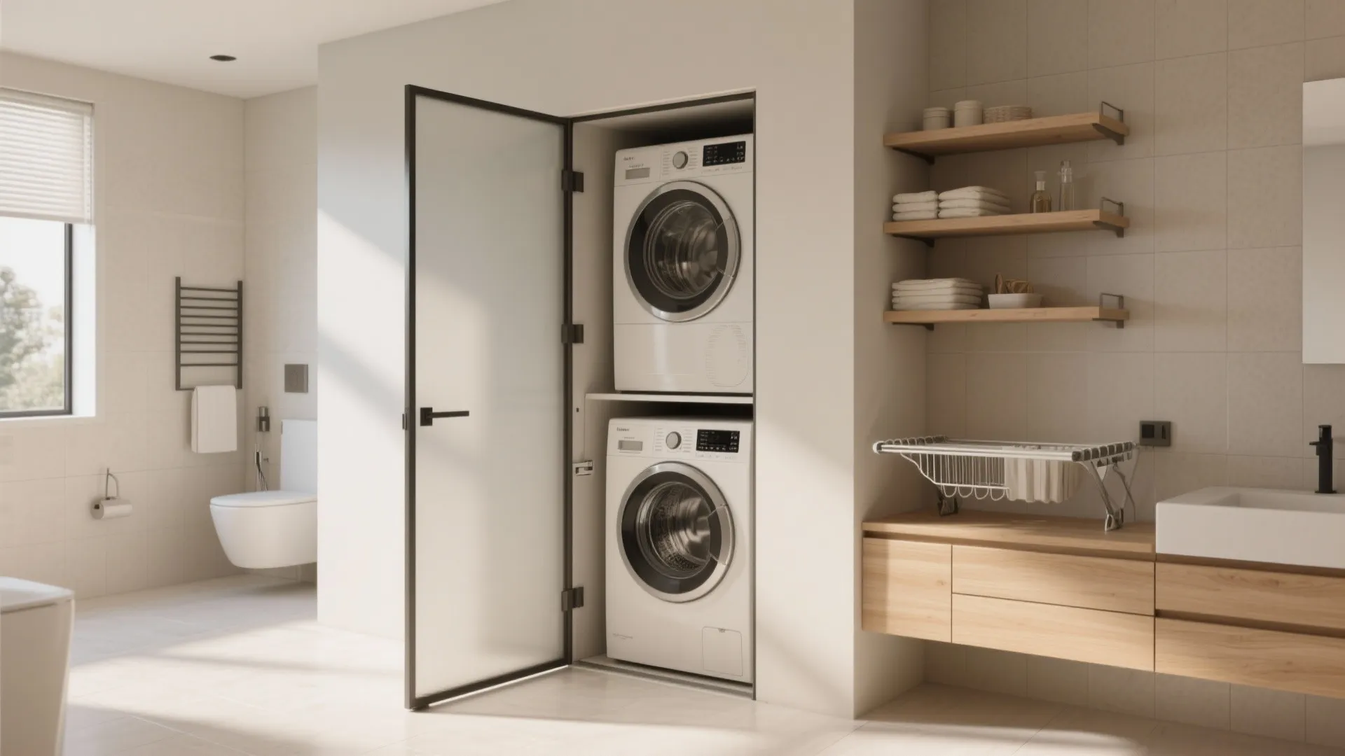 3. Pocket Doors and Clever Shelving