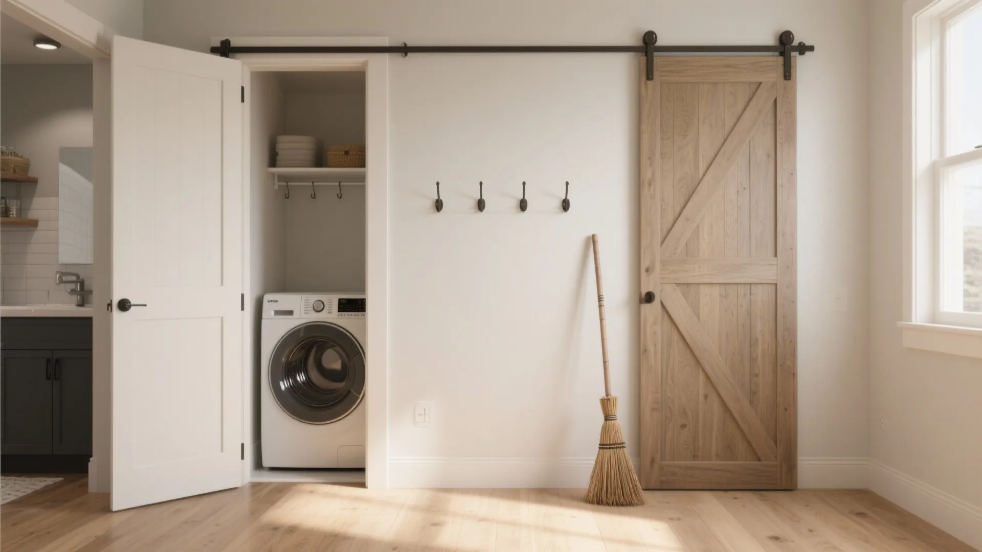 Tip 3: Make a doorway matter — pocket doors or sliding panels