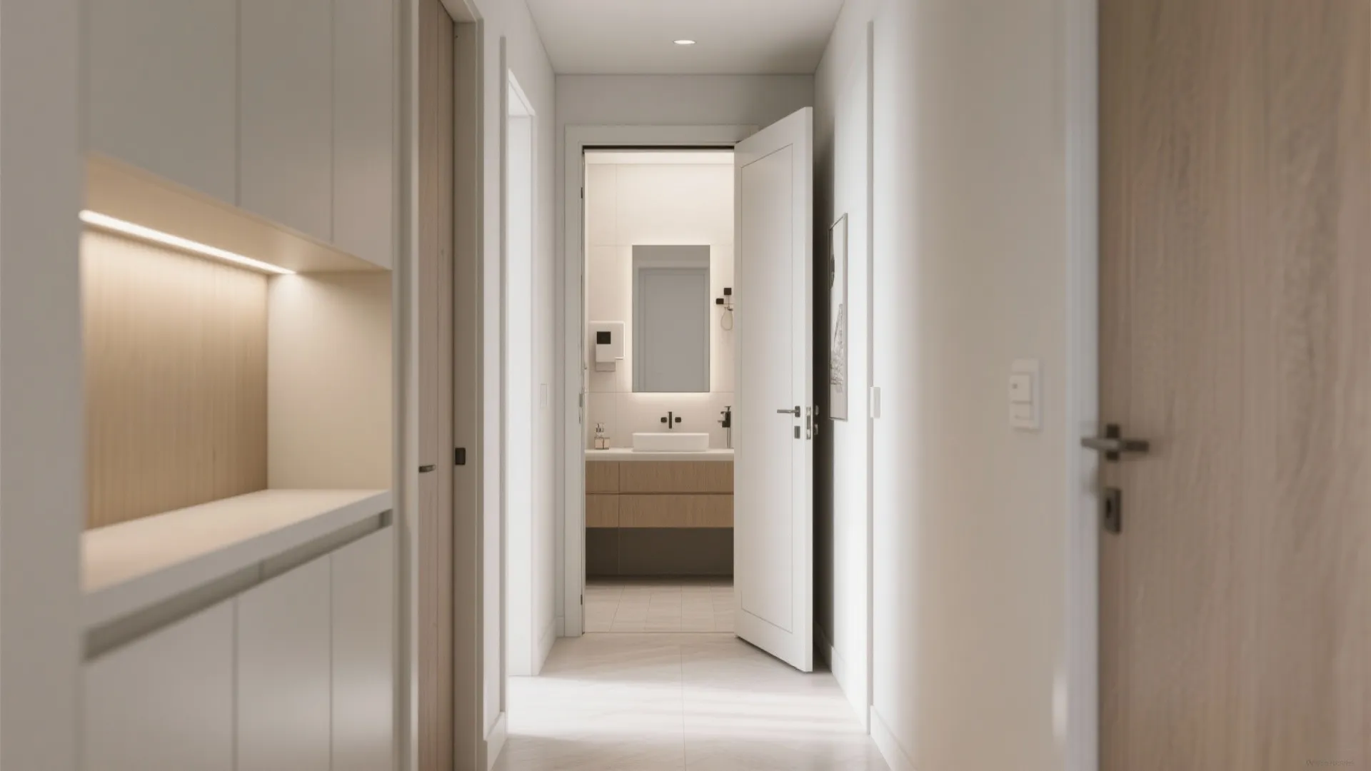 2. Pocket doors for tiny footprints