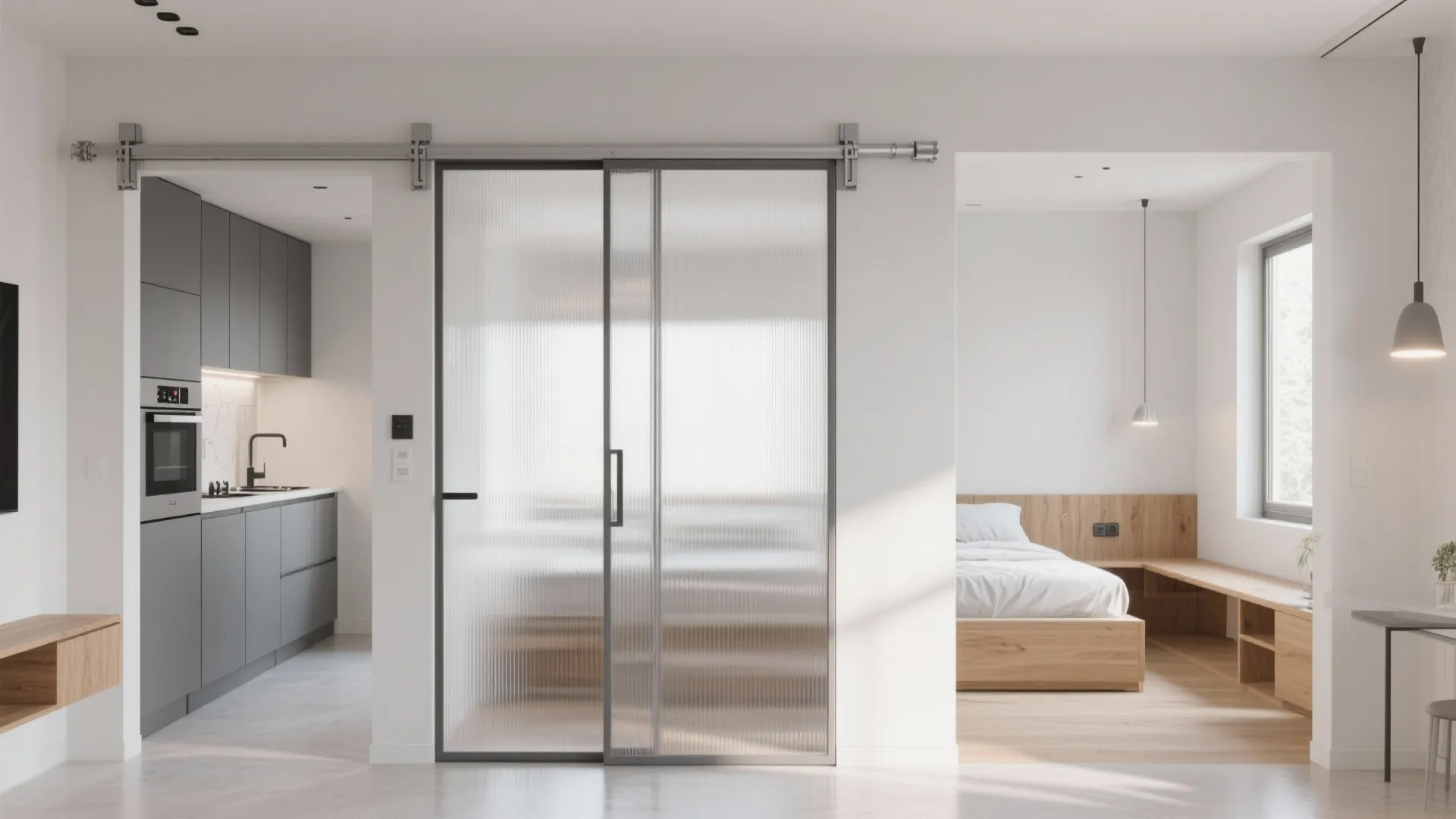 Pocket Doors and Flexible Partitions to Earn Space