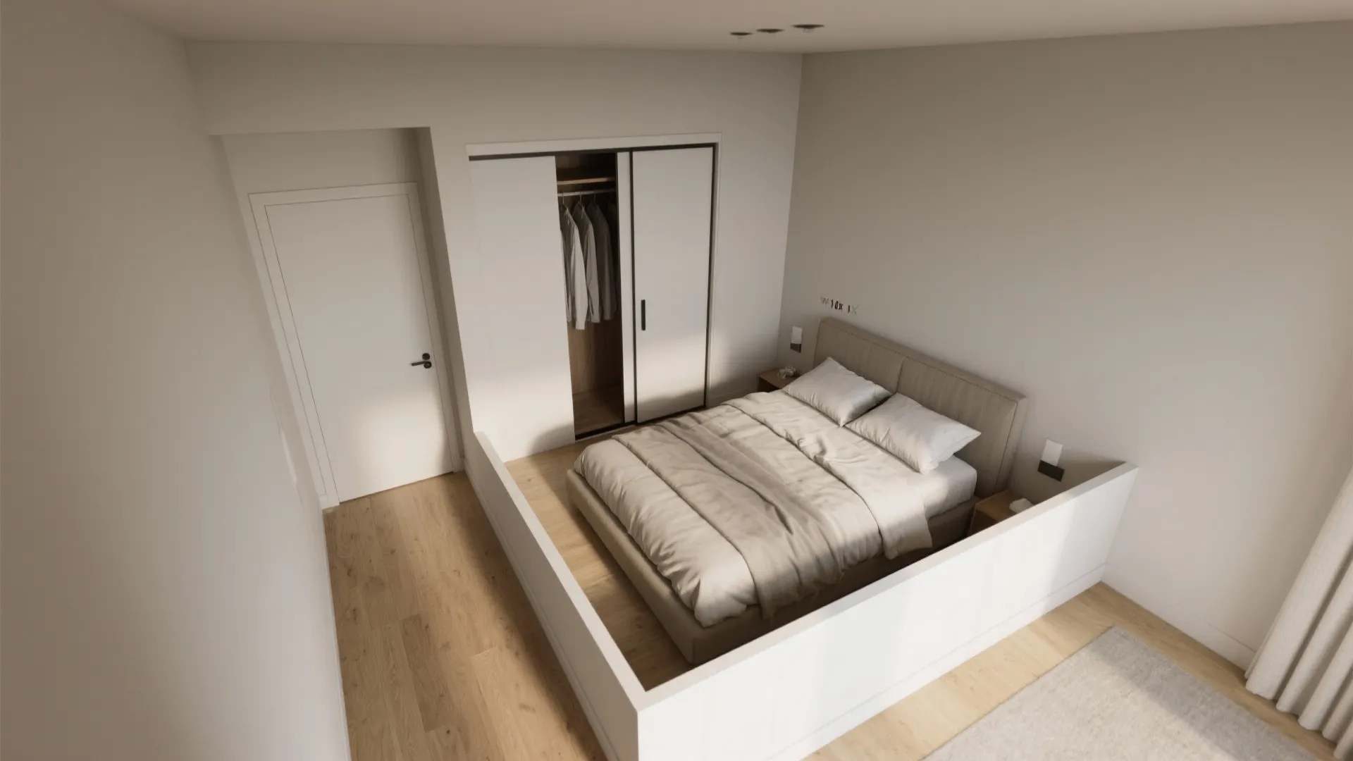 2) Swap swing doors for sliding or pocket solutions