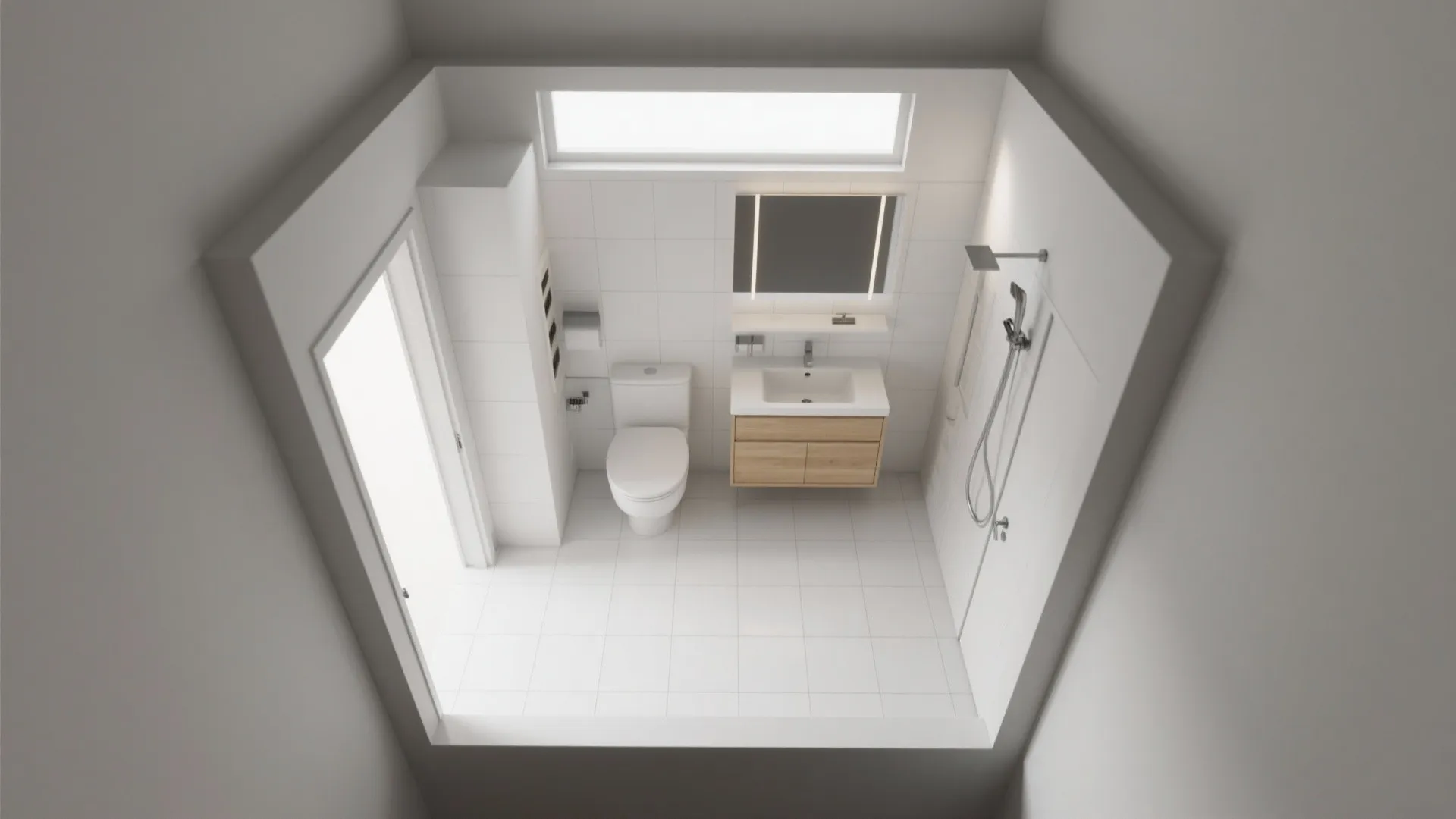 Space-Saving Pocket Door for Small Bathrooms