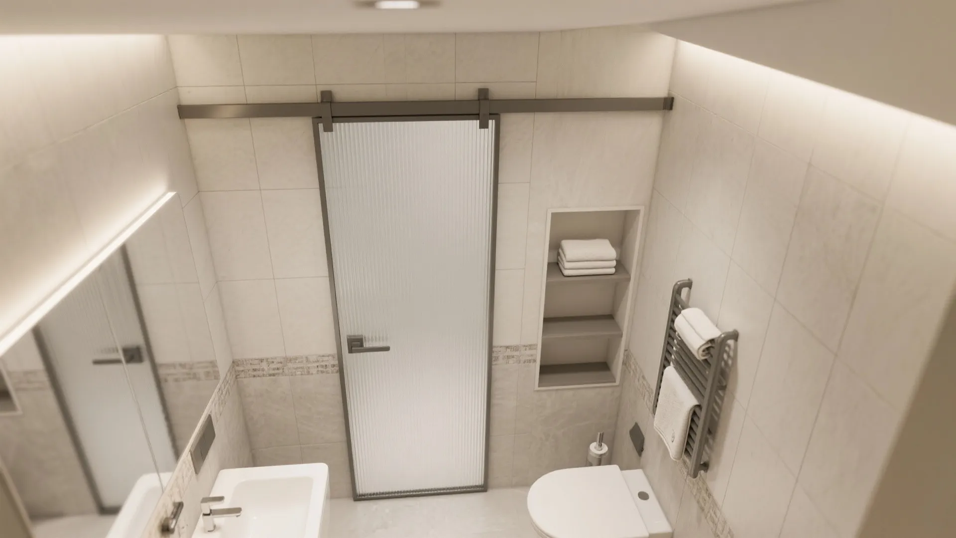 Aluminium Pocket Door to Maximize Usable Wall Space