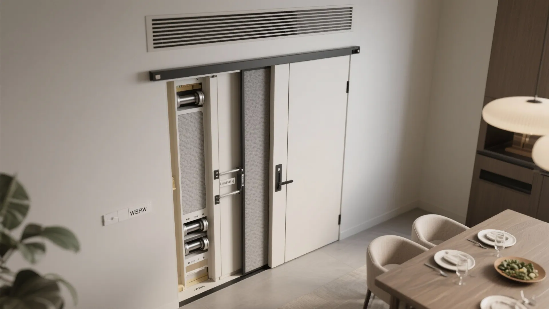 Pocket Door With Acoustic Core