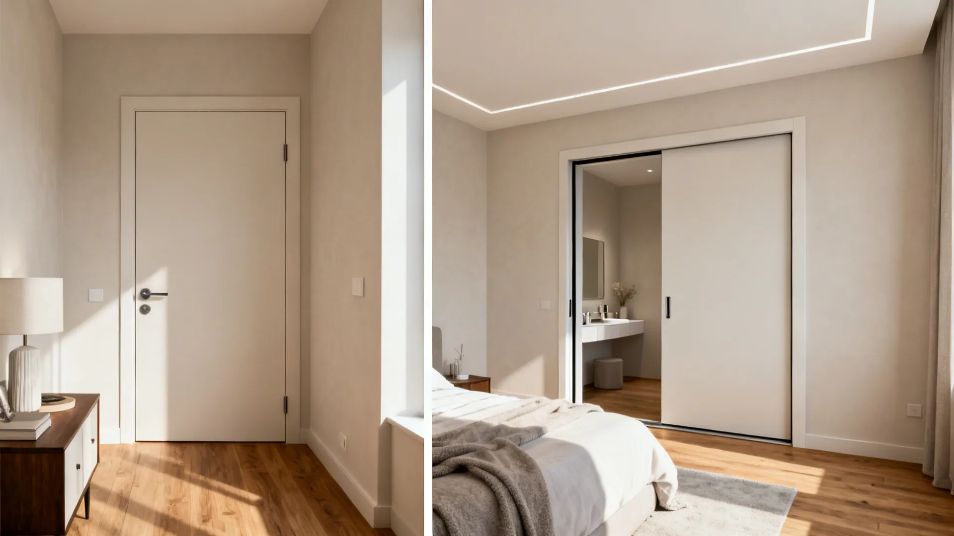 Idea 2: Sliding or Pocket Door to the Ensuite