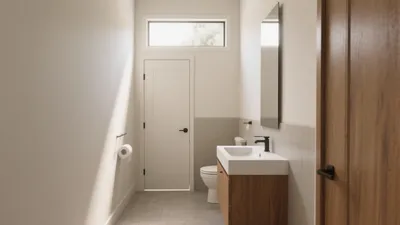 Modern Small Bathroom Design with Natural Light