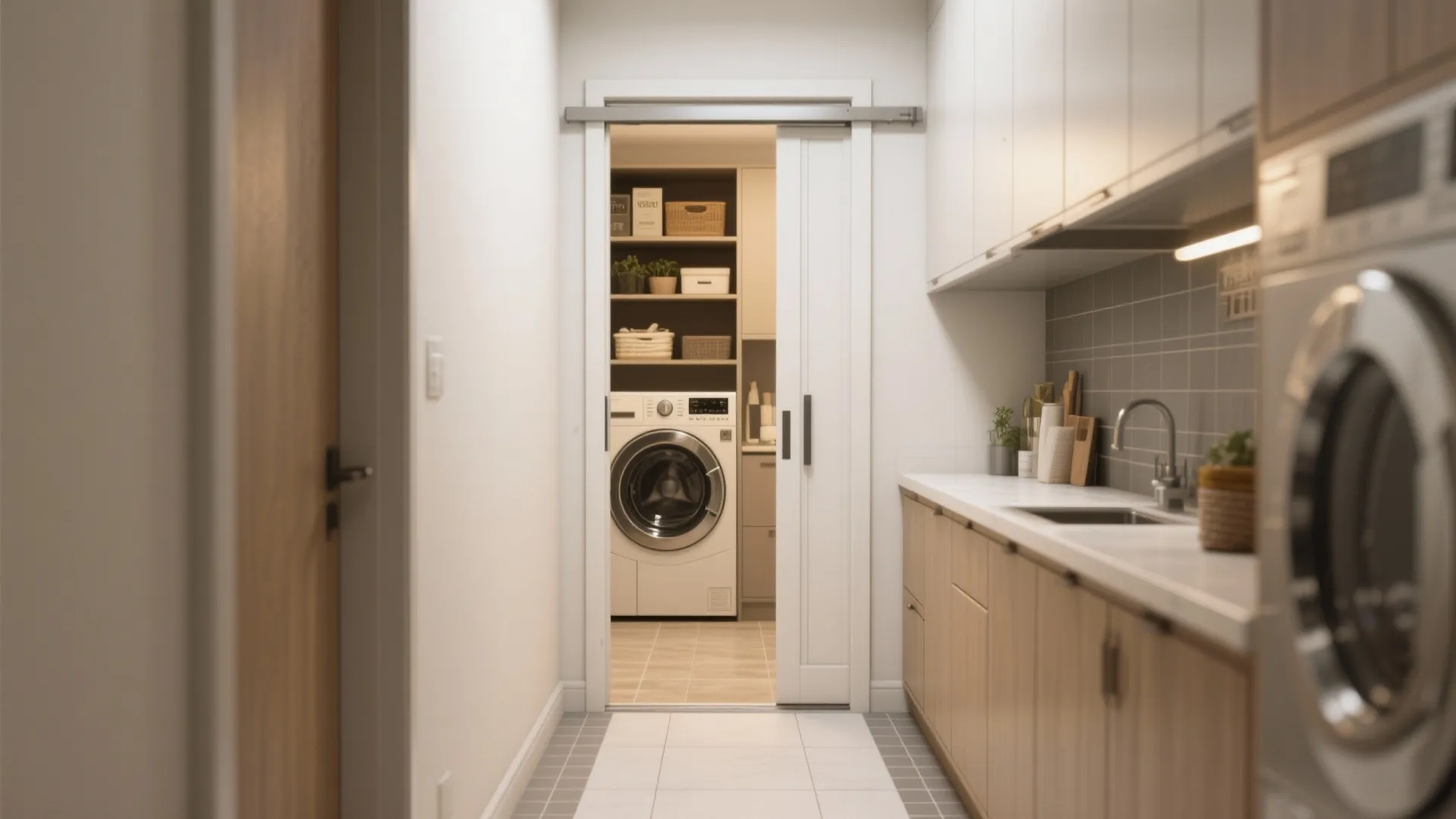 5. Pocket or sliding doors and visual zoning