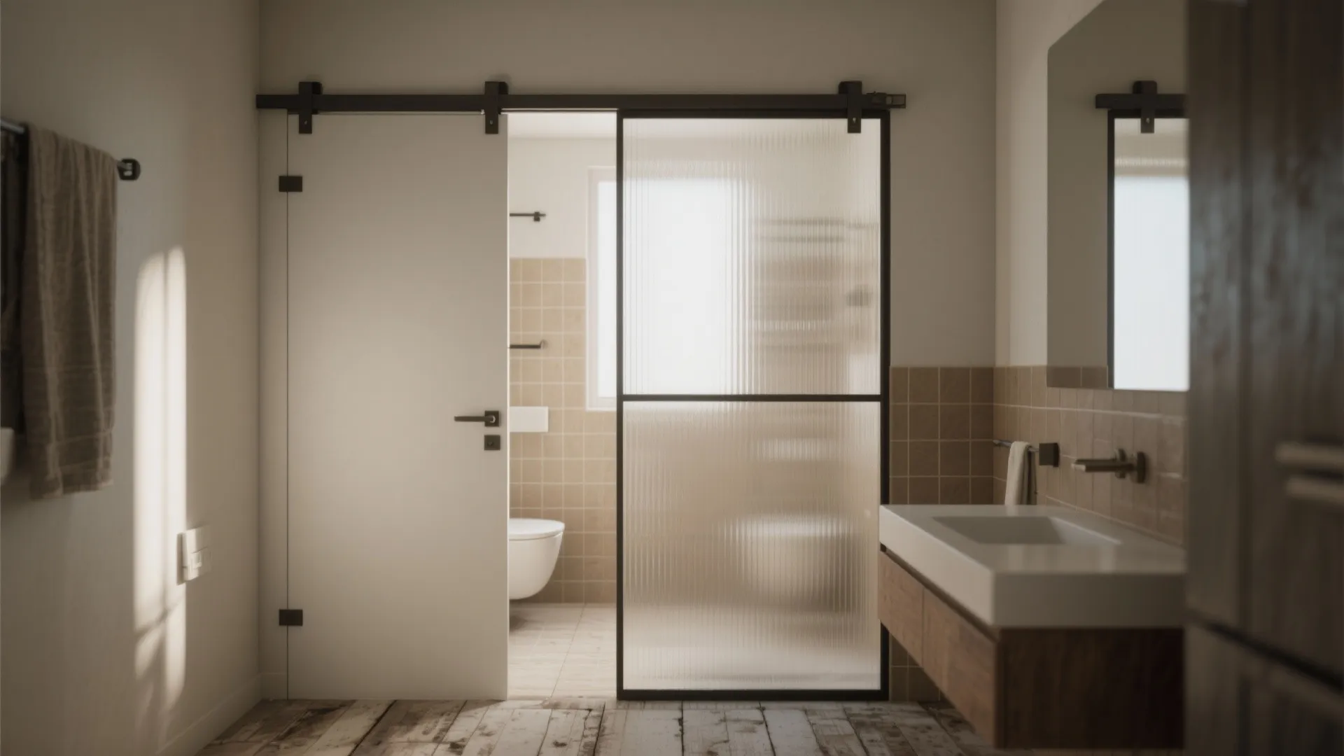 2. Pocket doors and flexible partitions