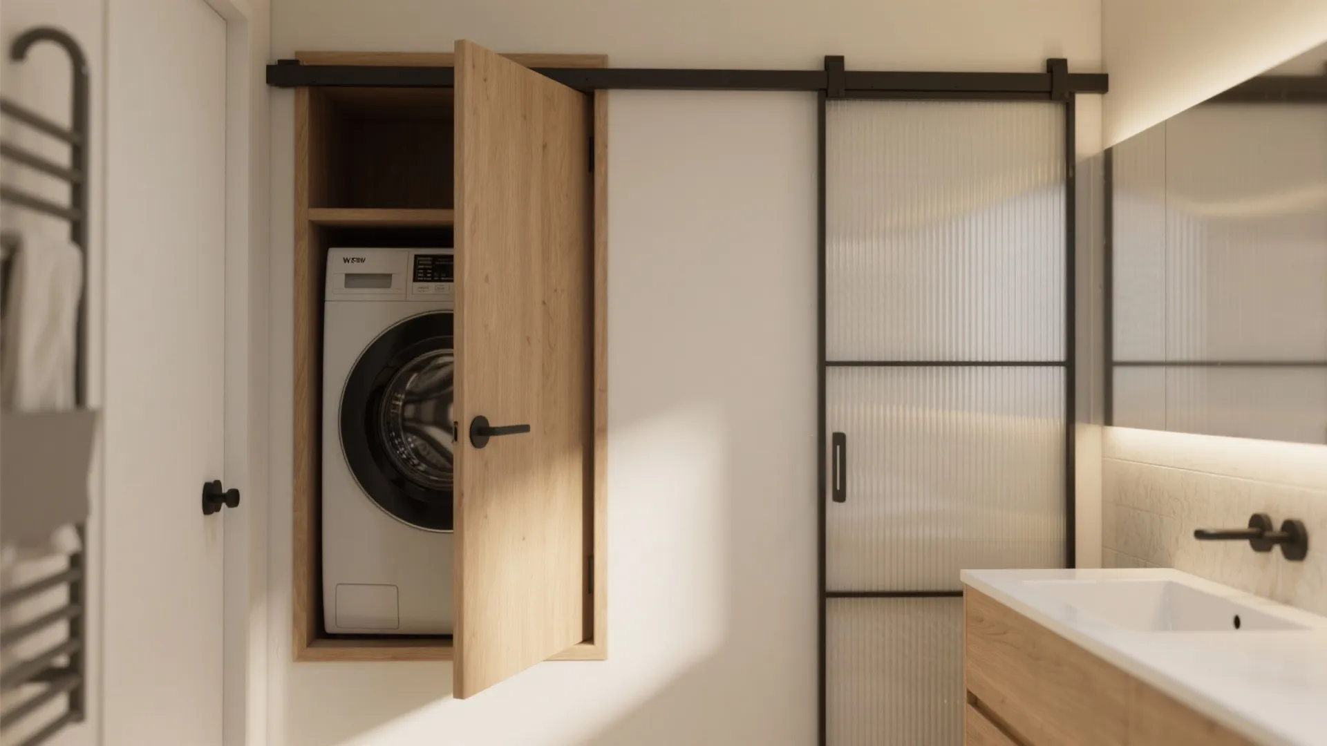 2. Pocket doors and folding screens to reclaim floor space