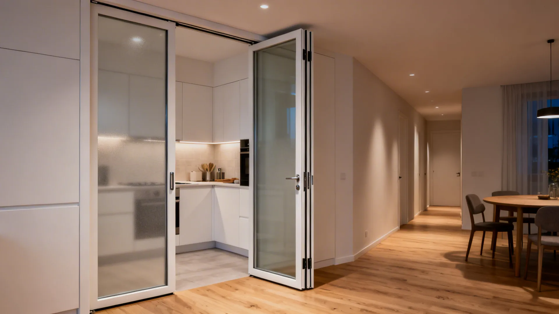 5) Pocket Doors with Acoustic Laminate
