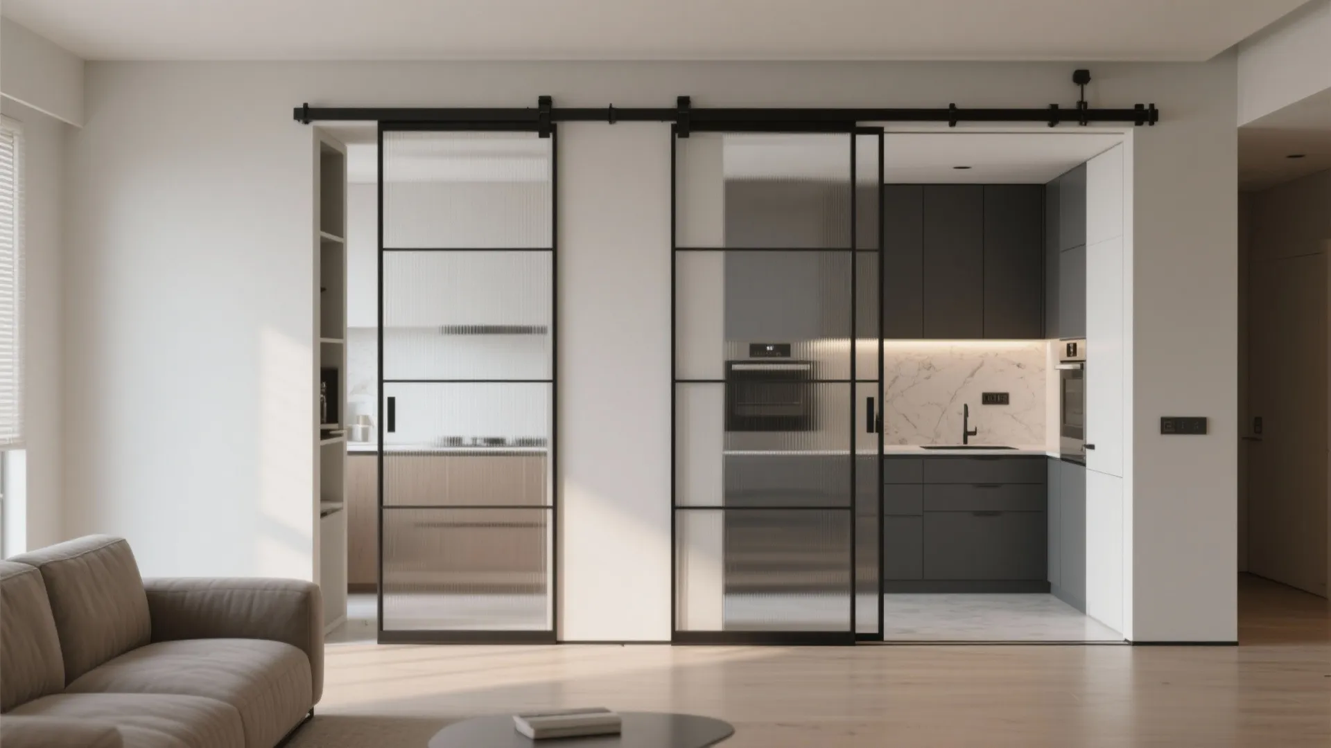Sliding Pocket Partition Doors