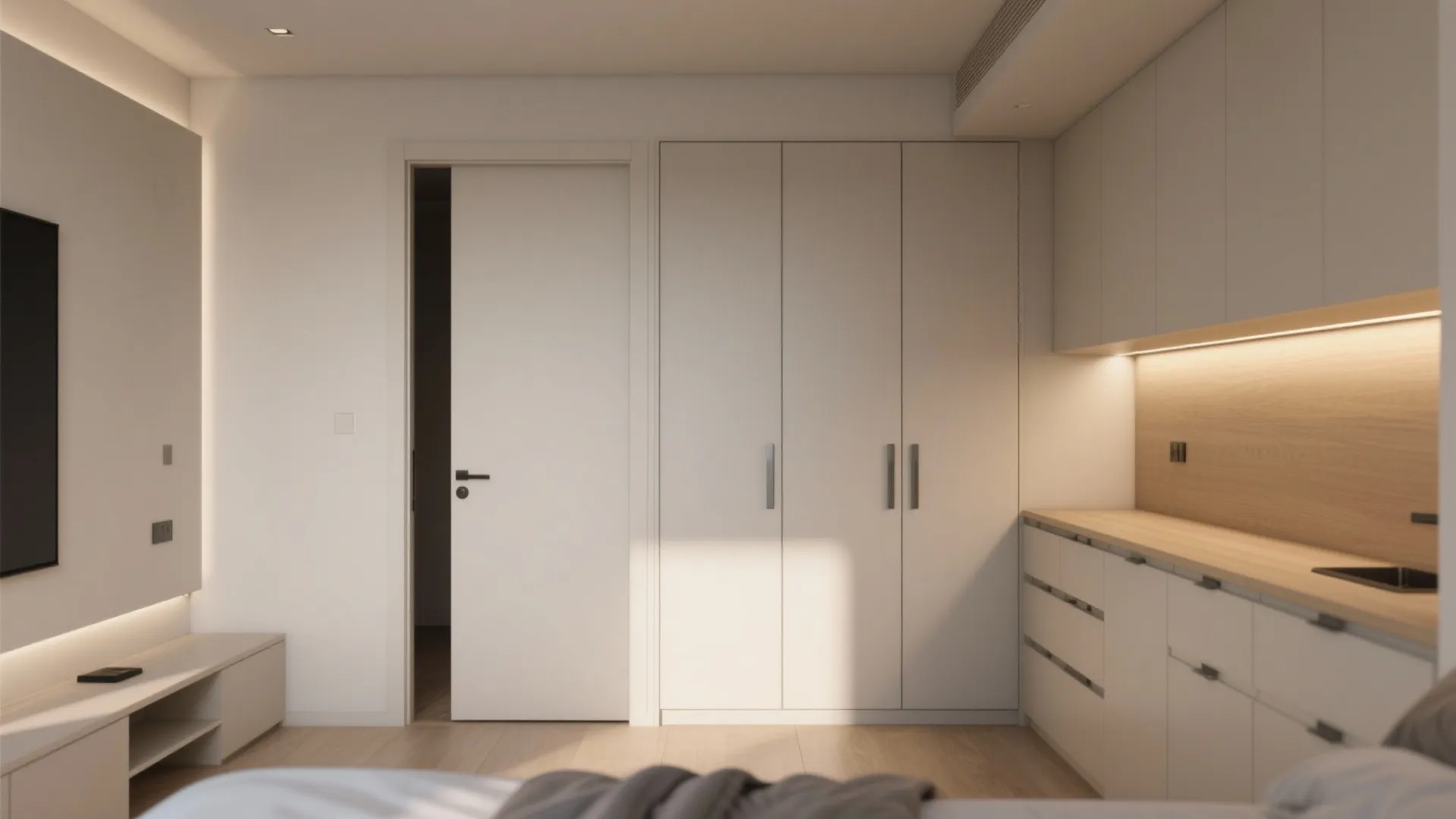 4. Pocket Doors and Built-In Cabinets