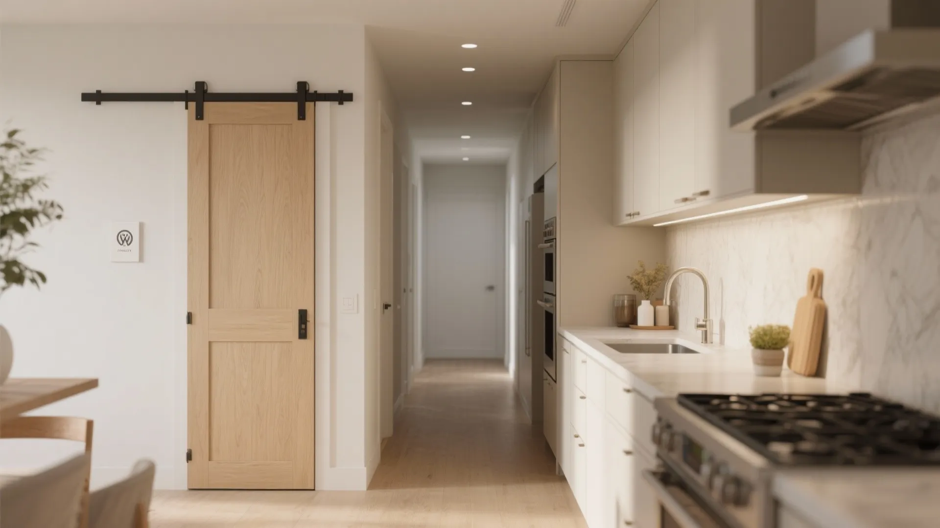 8. Pocket Doors for Entry